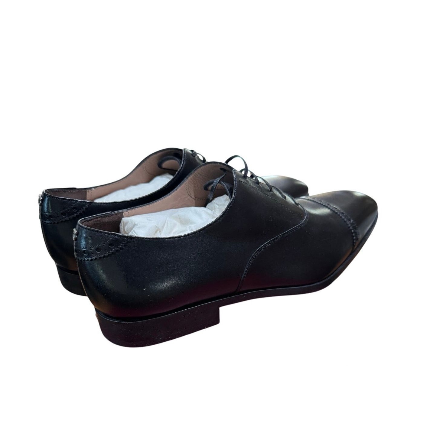 Salvatore Ferragamo Salvatore Ferragamo “Boston” Nero Oxford Dress Shoes sz. 11E Size US 11 / EU 44 - 6 Thumbnail