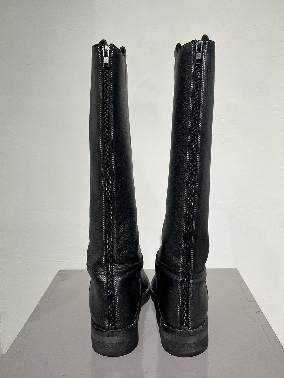 Ann Demeulemeester Fall 2006 Metallic Riding Boots Size US 7.5 / IT 37.5 - 4 Thumbnail