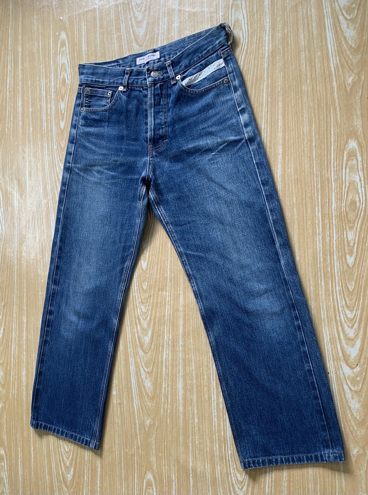 Vintage Marc Jacobs Look Selvedge Denim Pants Size US 27 - 5 Thumbnail