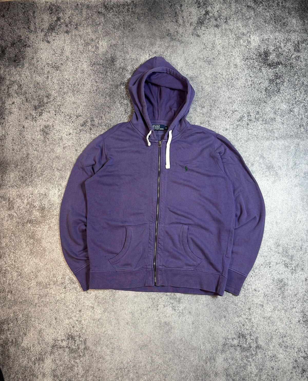 Polo Ralph Lauren Y2K Vintage Polo Ralph Lauren Purpl Zip Up Hoodie Streetwear Size US XL / EU 56 / 4 - 1 Thumbnail