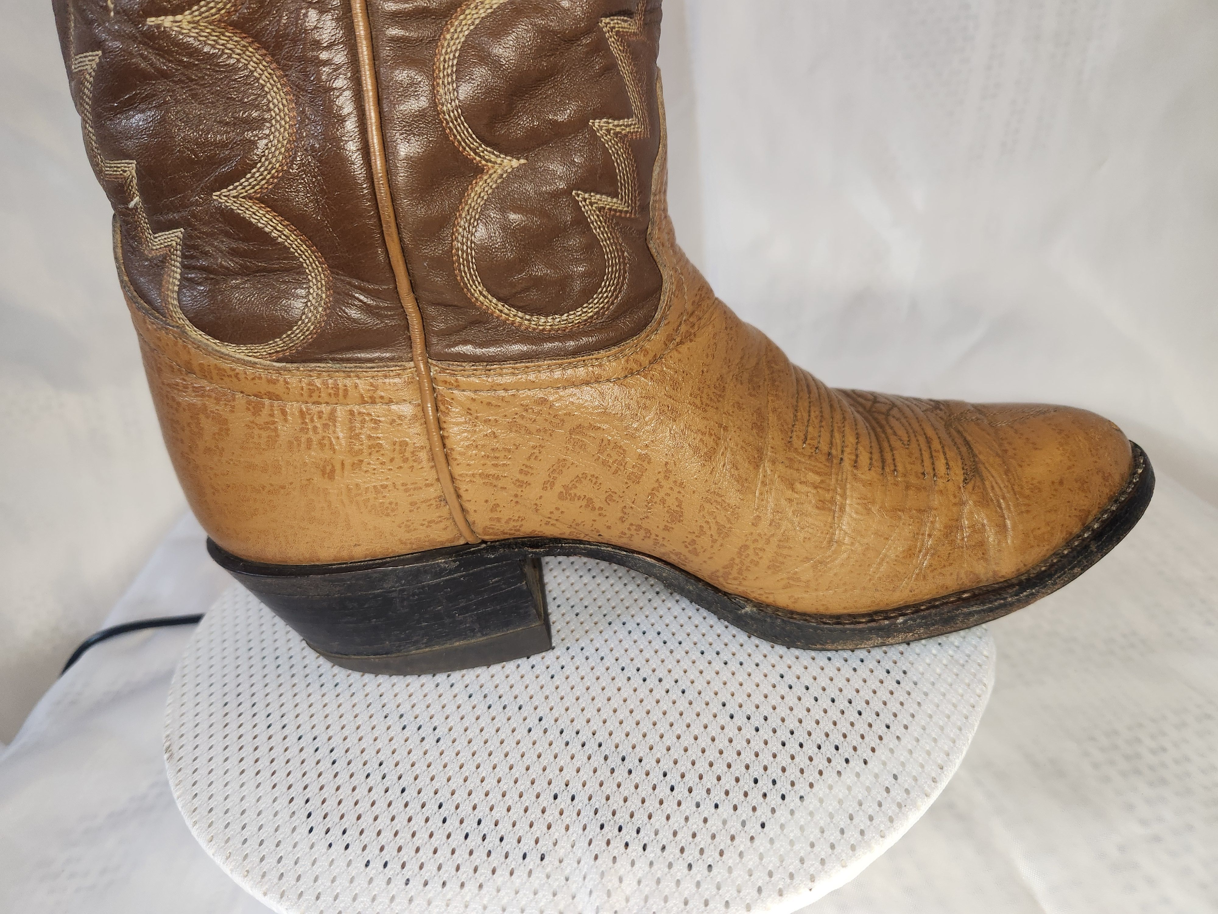 Tony Lama 2 TONES WESTERN COWBOY VINTAGE 80'S Size US 8 / EU 41 - 10 Thumbnail