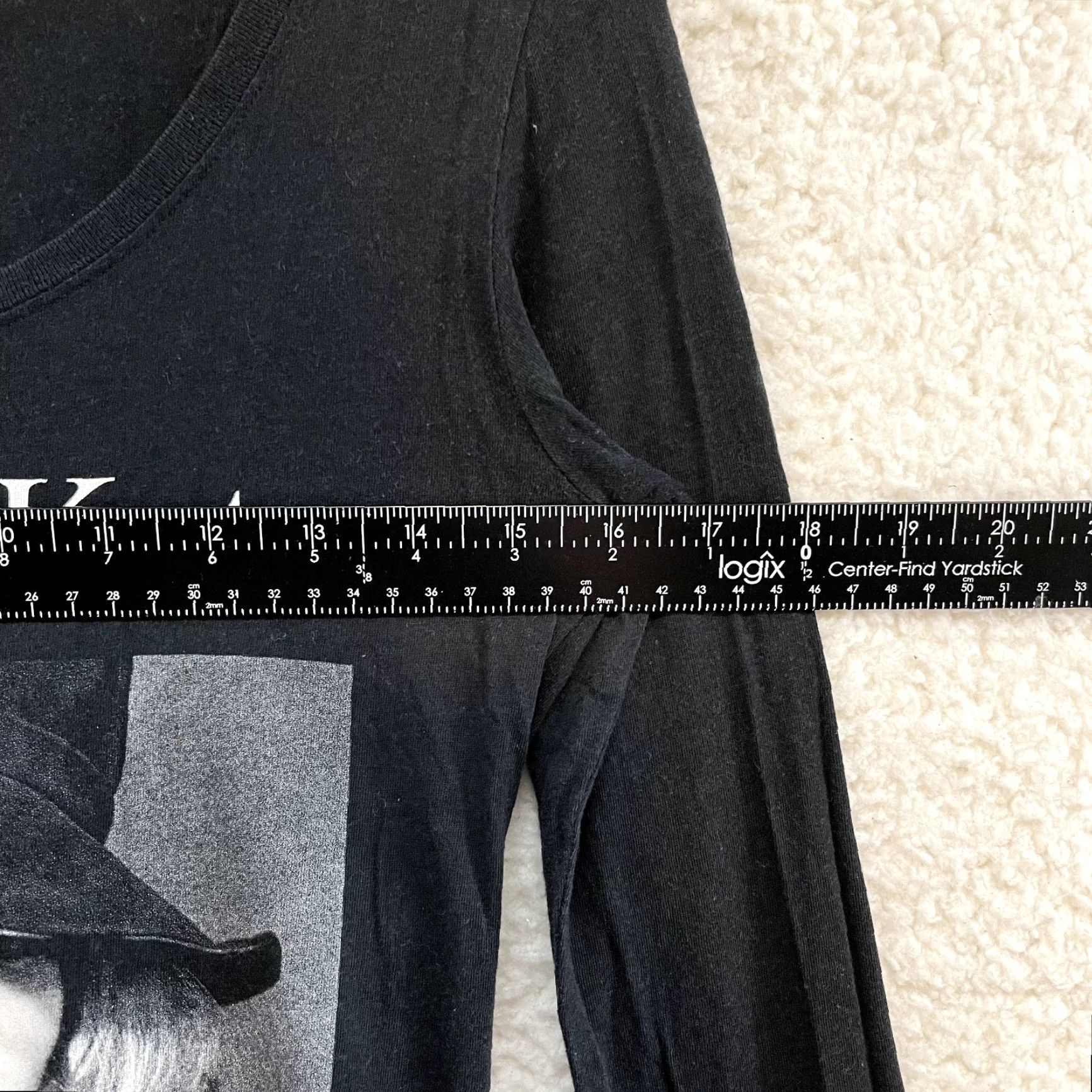 MOUSSY VINTAGE Cowboy Kate T-Shirt M Medium Graphic Sam Haskins Western Cowgirl Cyber Grunge Moussy Women T-Shirt Black Slim Casual Western Girls Size M / US 6-8 / IT 42-44 - 5 Thumbnail