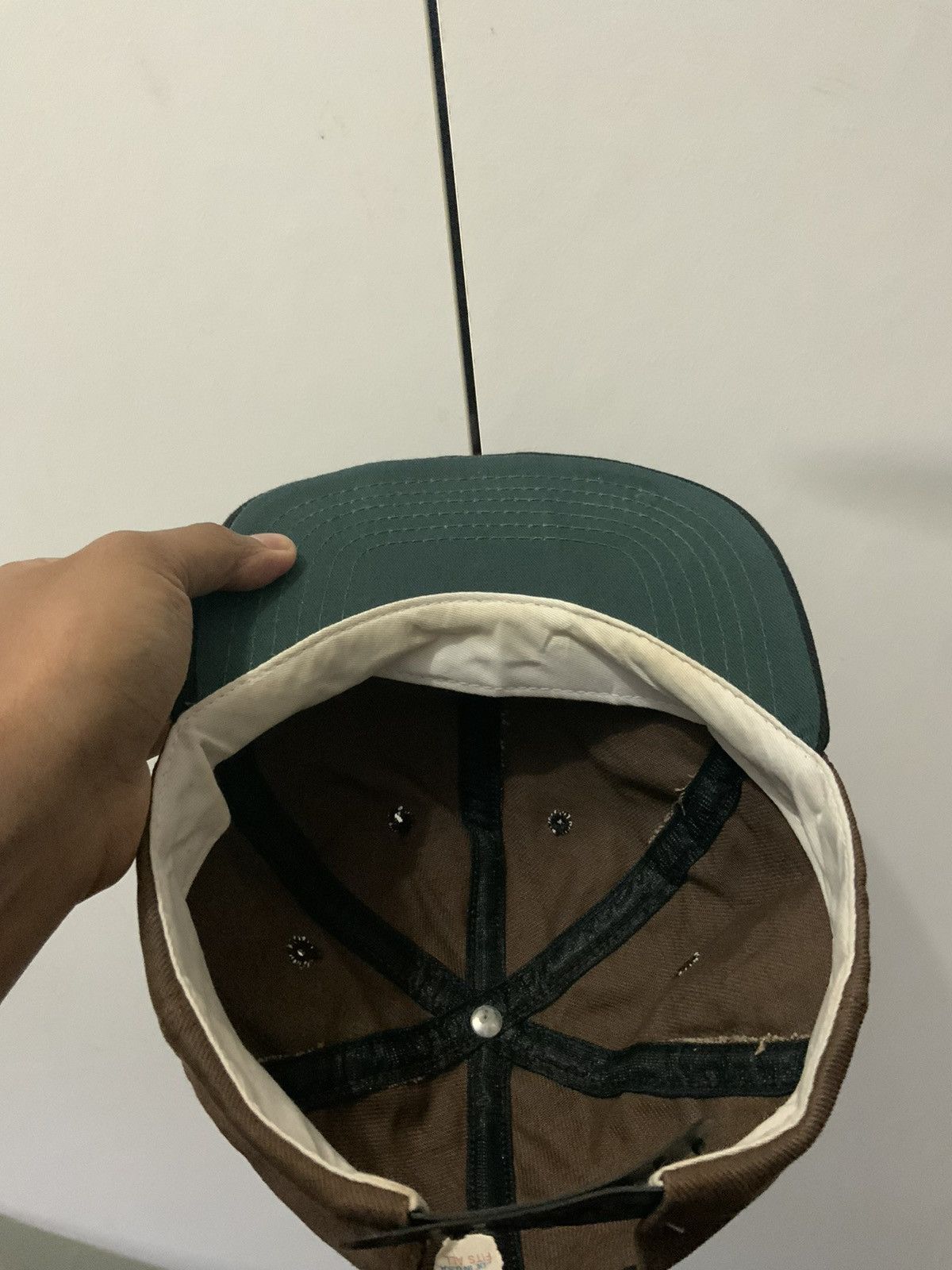 Vintage Vintage Brown Plain Made in Usa Hat Size ONE SIZE - 8 Thumbnail