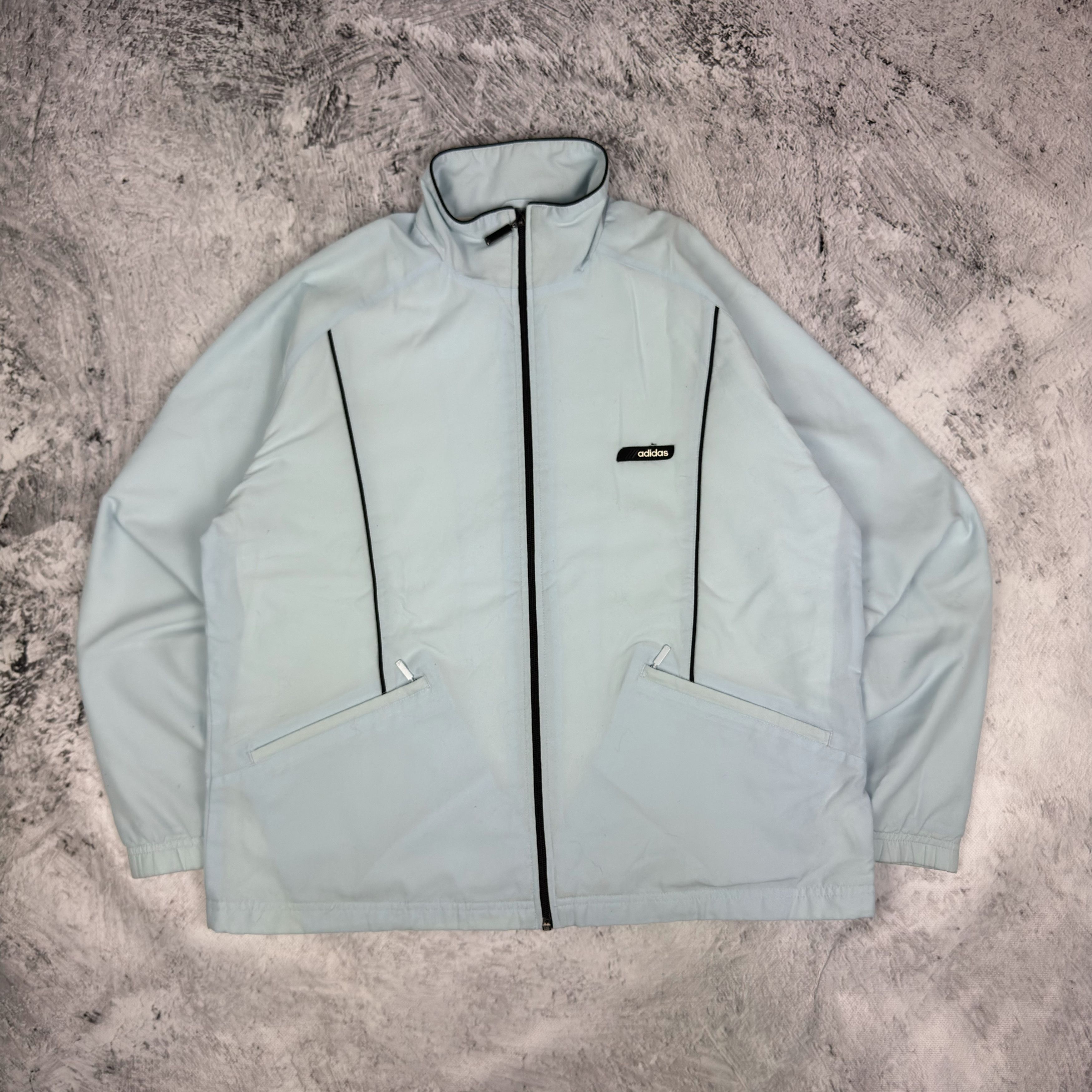 Adidas Adidas Men's Light Blue Full Zip Windbreaker Jacket Large Size US L / EU 52-54 / 3 - 1 Thumbnail