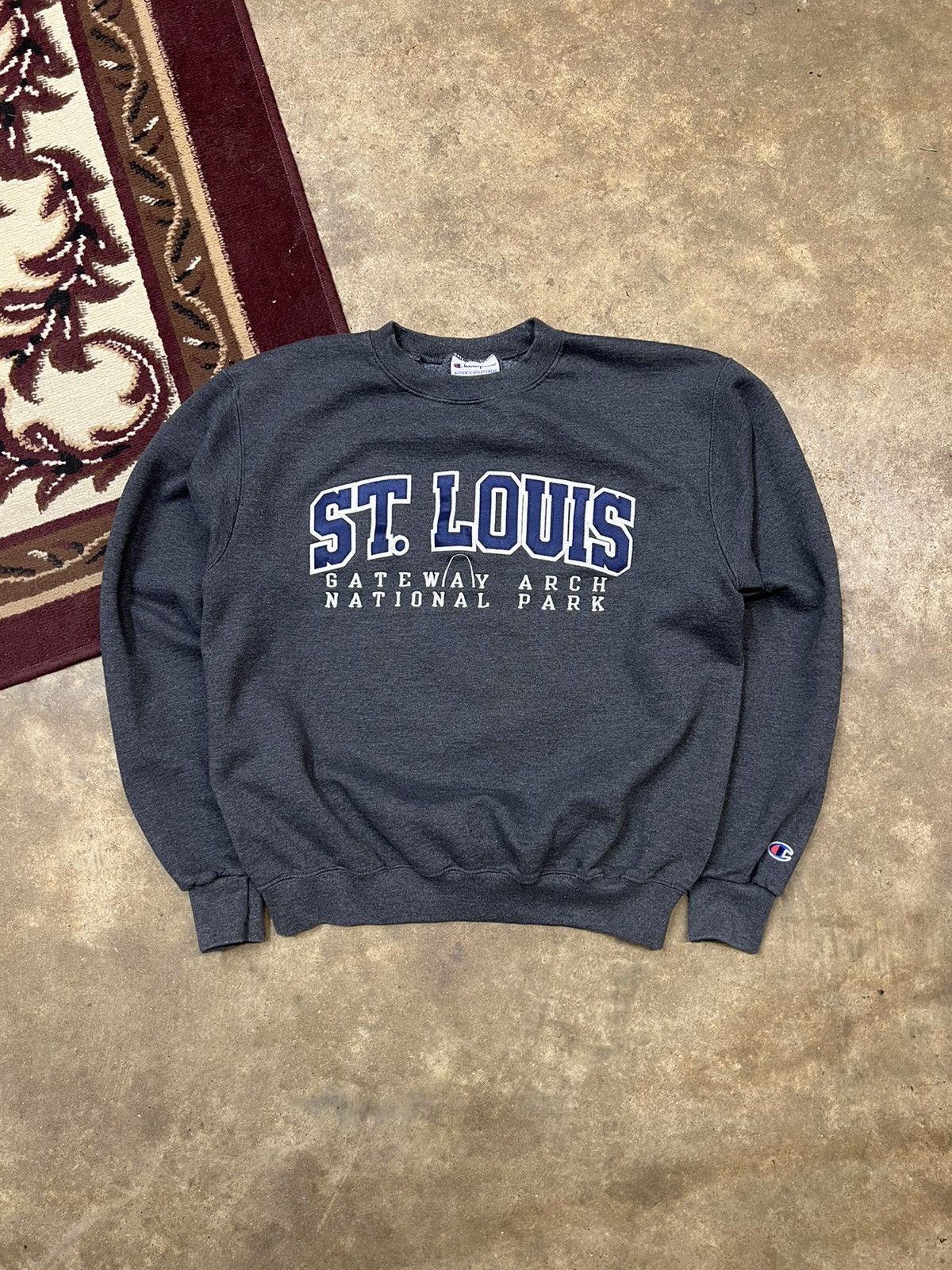 Champion × Vintage Y2K Champion St Louis Gateway Arch National Park Sweatshirt Size US M / EU 48-50 / 2 - 1 Thumbnail