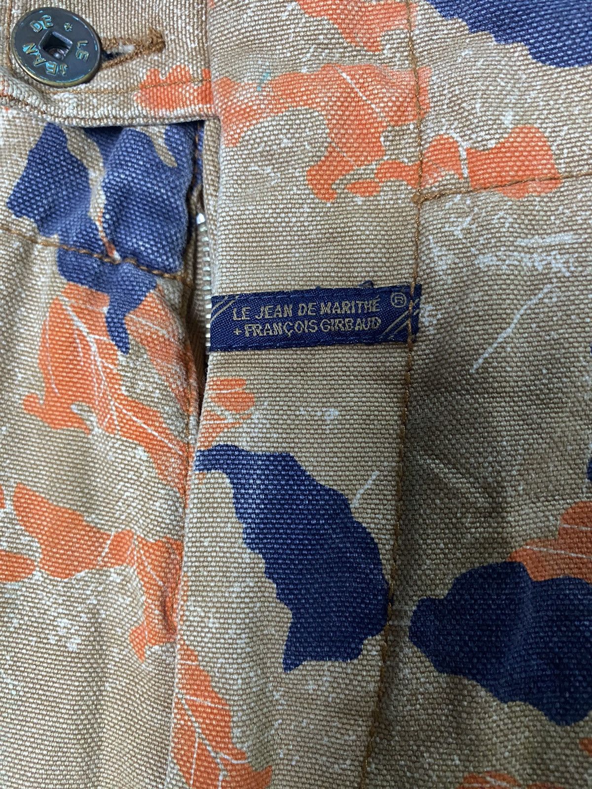 Marithe + Francois Girbaud Marithe Francois Gibaud Orange 🍊 Camo Shuttle Pants Size US 36 / EU 52 - 7 Thumbnail