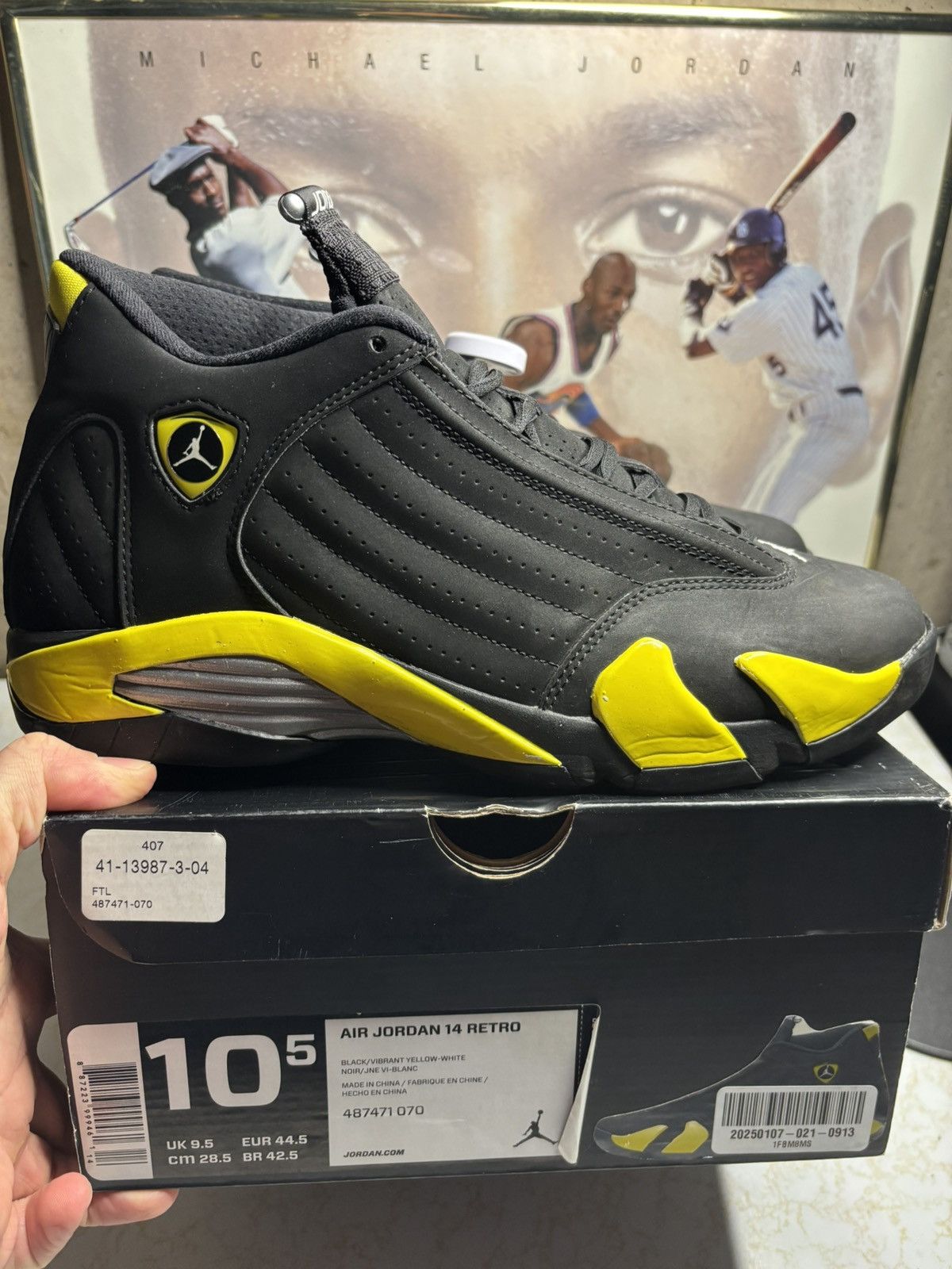 Jordan Brand Air Jordan 14 Retro 2013 thunder Size US 10.5 / EU 43-44 - 1 Thumbnail
