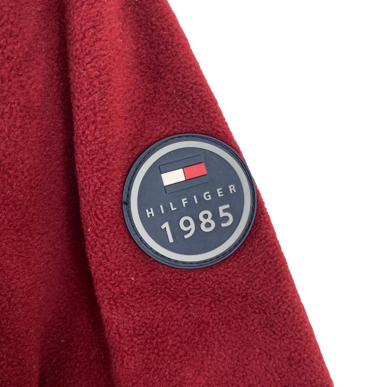 Tommy Hilfiger Vintage TOMMY HILFIGER 1985 Flag Striped Fleece Hoodie Size XL / US 12-14 / IT 48-50 - 4 Thumbnail