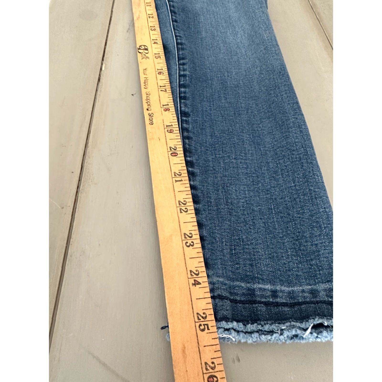 Vintage Democracy Ab Solution High Rise Skinny Jeans Women's Size 4 Stretch Dark Wash Blue Denim Jeans Bohemian Mens? No, Women. Size 27" / US 4 / IT 40 - 4 Thumbnail