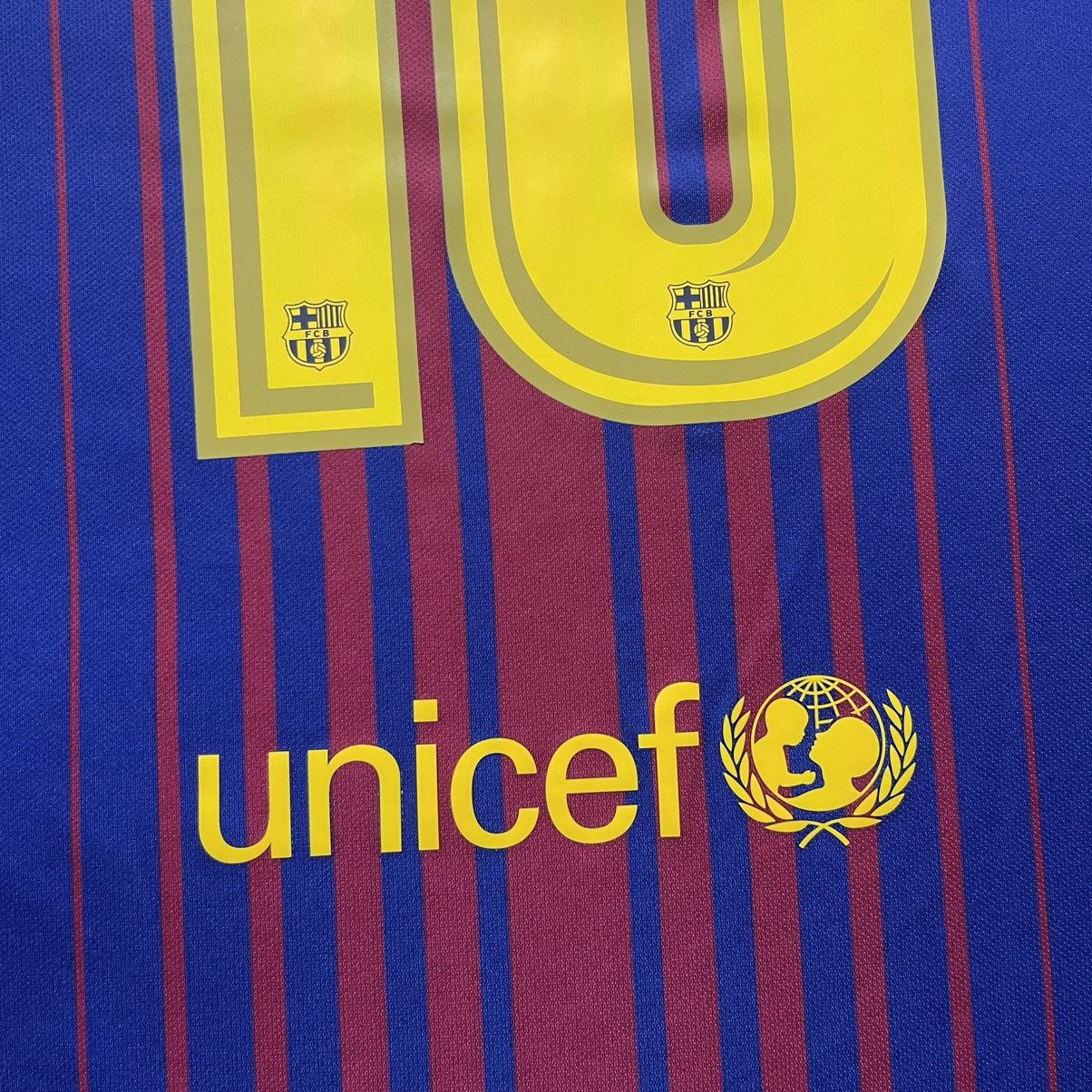 Nike BARCELONA NIKE 2017/2018 FOOTBALL HOME JERSEY #10 MESSI Size US M / EU 48-50 / 2 - 9 Thumbnail