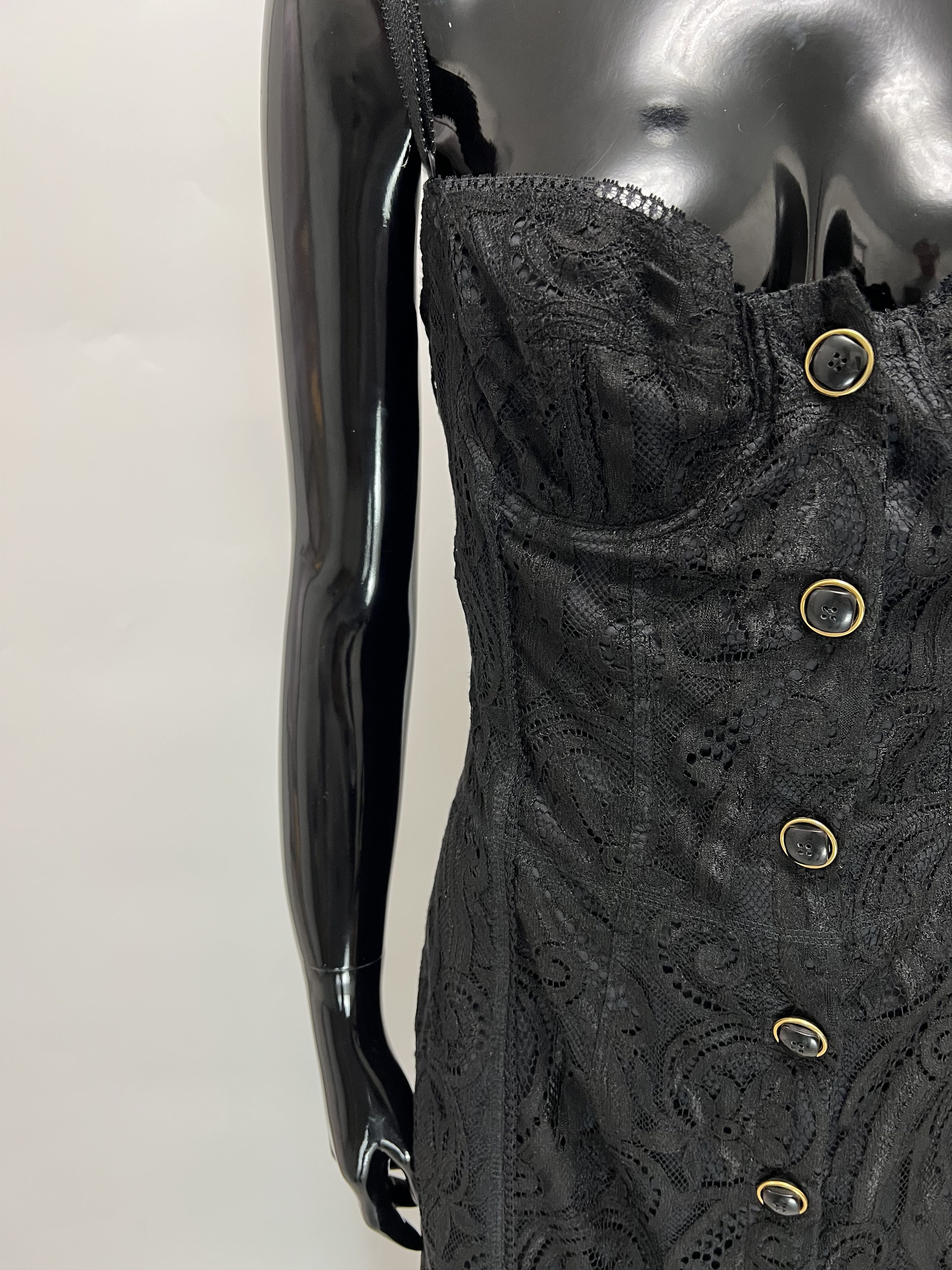 Dolce & Gabbana Dolce & Gabbana Lace Sexy Boned Corset Bustier Midi Dress Size M / US 6-8 / IT 42-44 - 6 Thumbnail