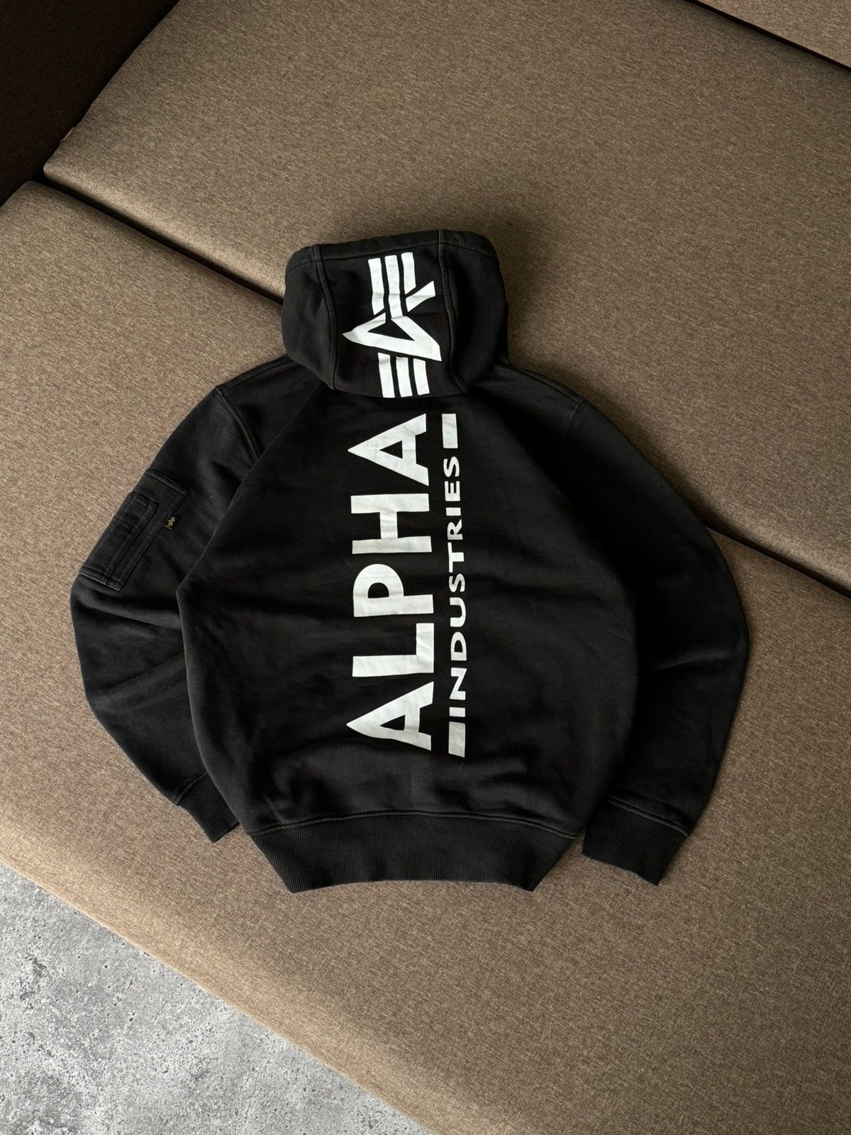 Alpha Industries Vintage Alpha Industries big logo hoodie Size US M / EU 48-50 / 2 - 2 Thumbnail