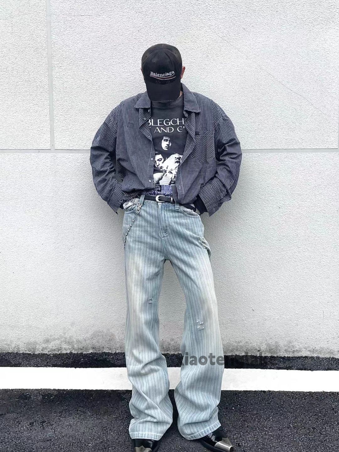 Japanese Brand Outdoor utility punk yuppie grunge ripped work jeans Size US 30 / EU 46 - 8 Thumbnail