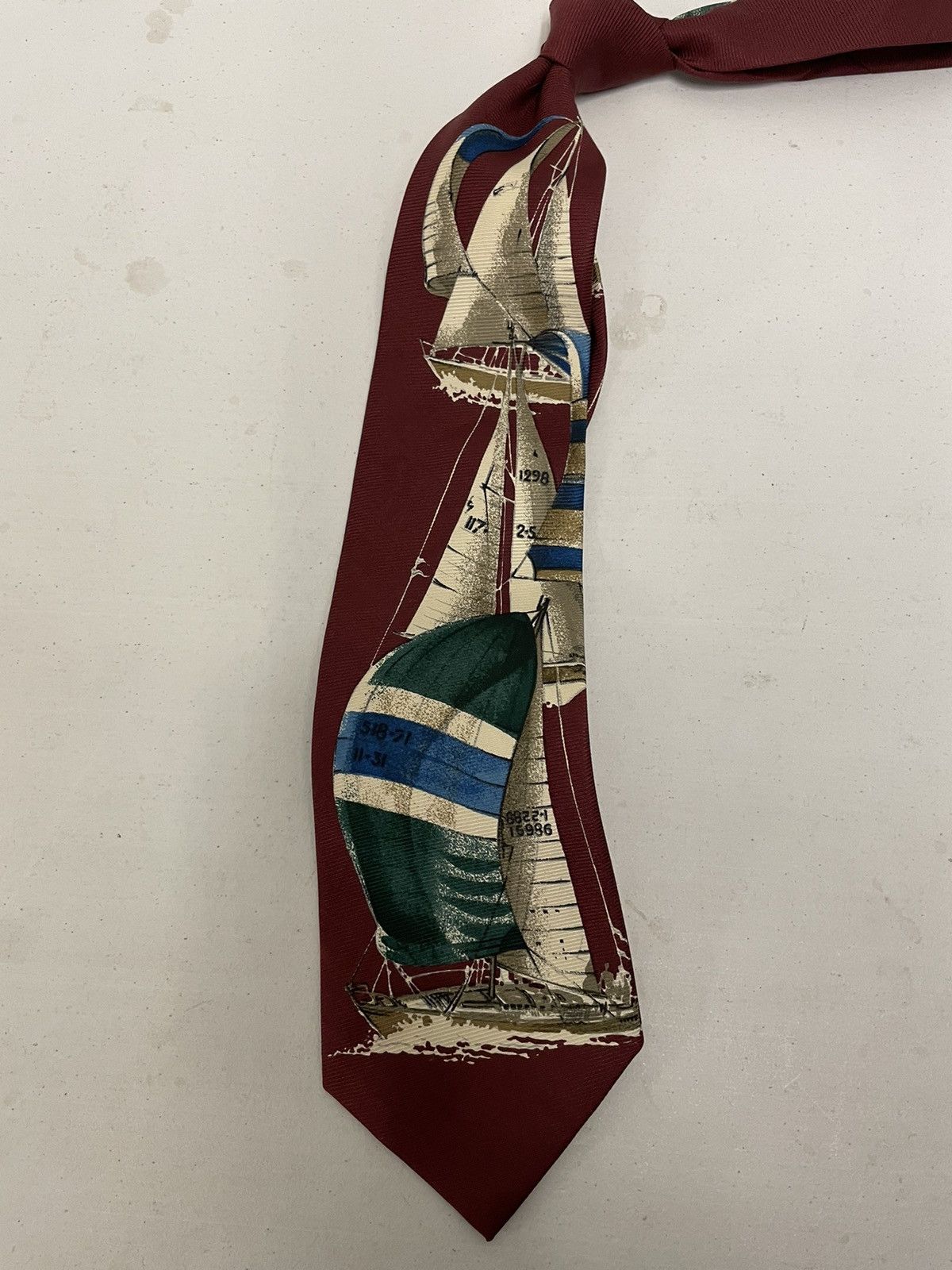Nautica × Vintage Vintage Nautical Print Tie Size ONE SIZE - 2 Thumbnail