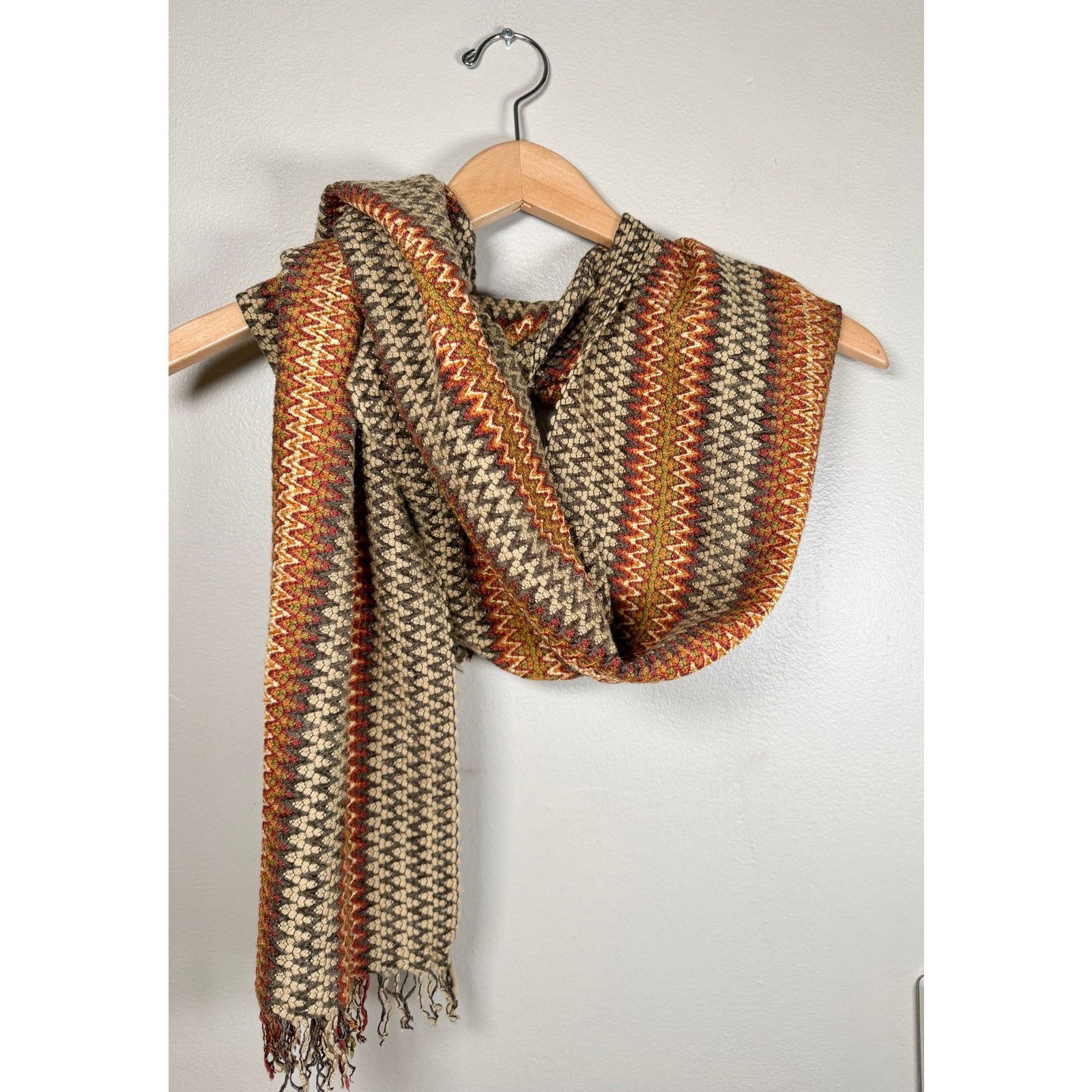 Missoni Missoni Sciarpe Knit Chevron Fringe Scarf $390 Size ONE SIZE - 2 Thumbnail