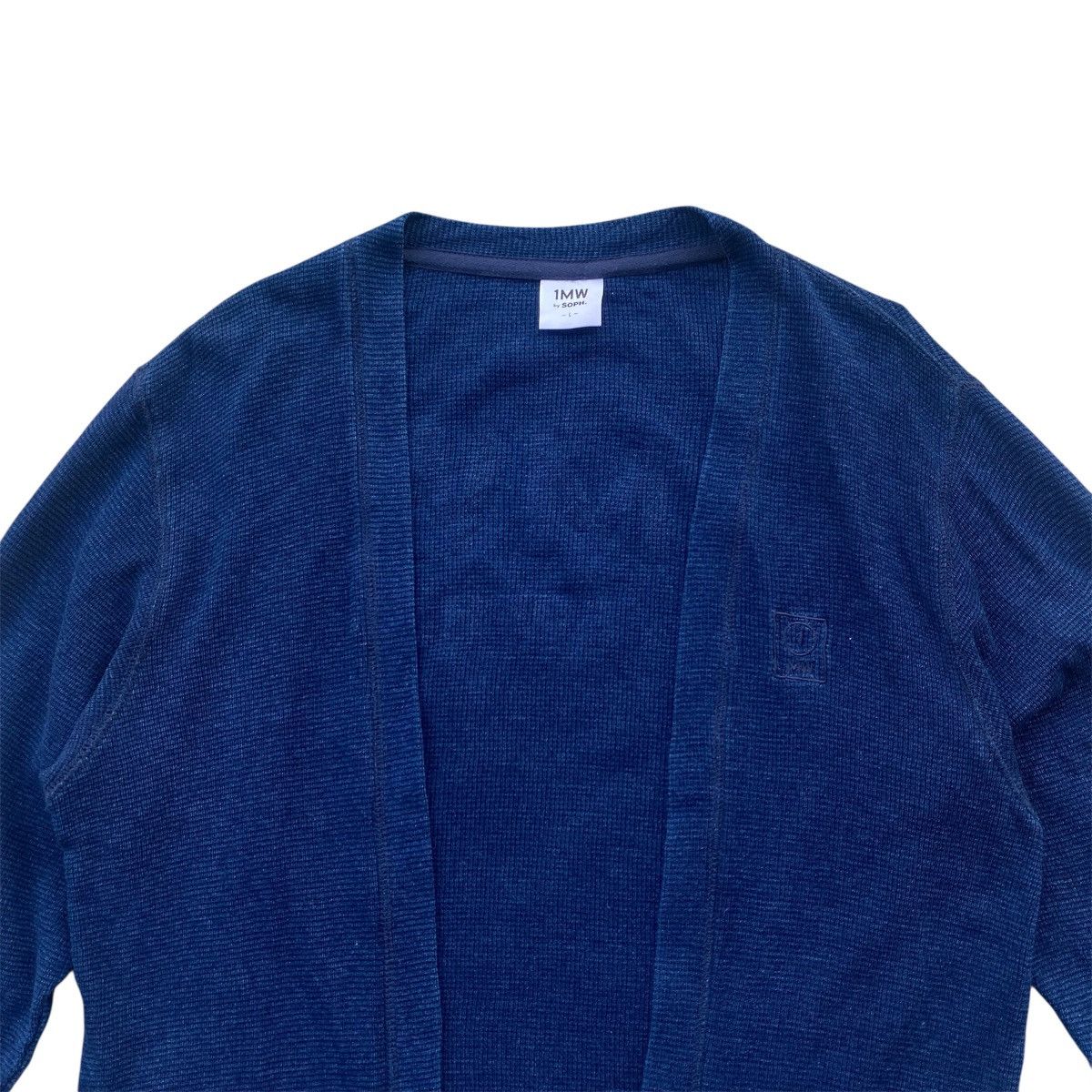 Sophnet. ‼️LAST DROP‼️1MW by SOPHNET. x GU indigo-dyed knit Cardigan Size US L / EU 52-54 / 3 - 5 Thumbnail