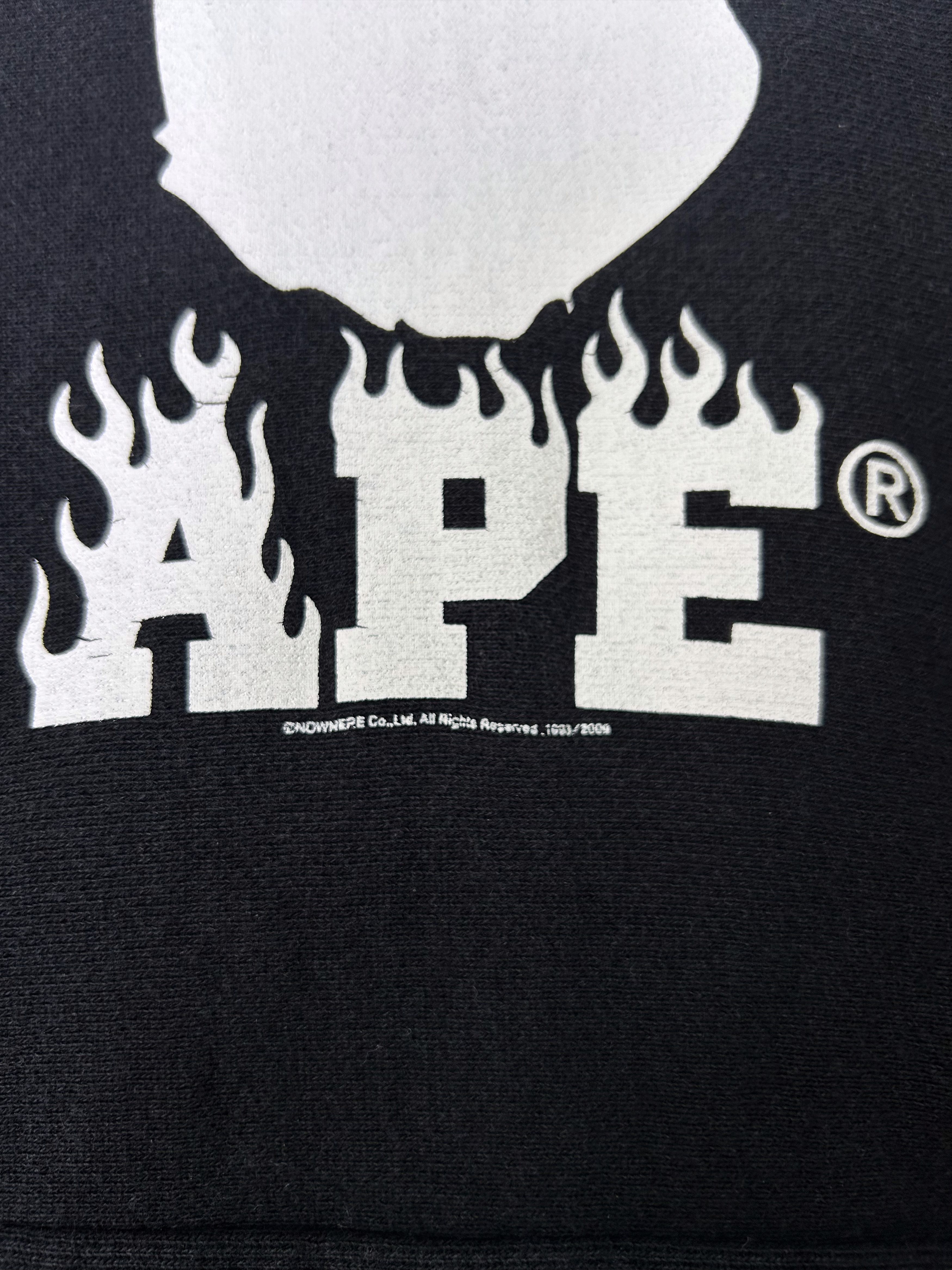 Bape 2009 Bape Flame Logo PullOver Hoodie [Size XL] Size US XL / EU 56 / 4 - 3 Thumbnail
