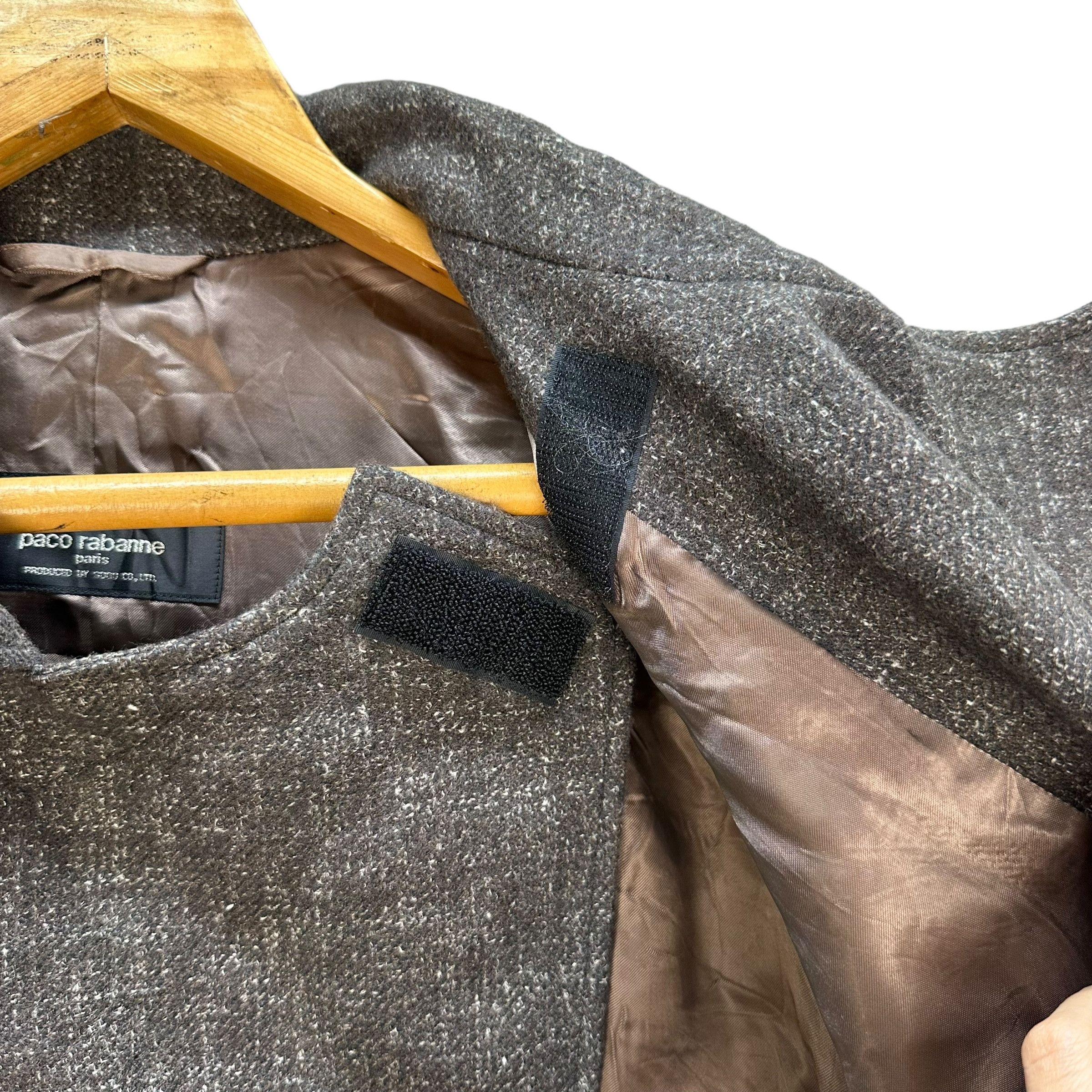 Japanese Brand PACO ROBANNE PARIS Asymmetrical Wool Overcoat #A17-0412 Size US M / EU 48-50 / 2 - 8 Thumbnail