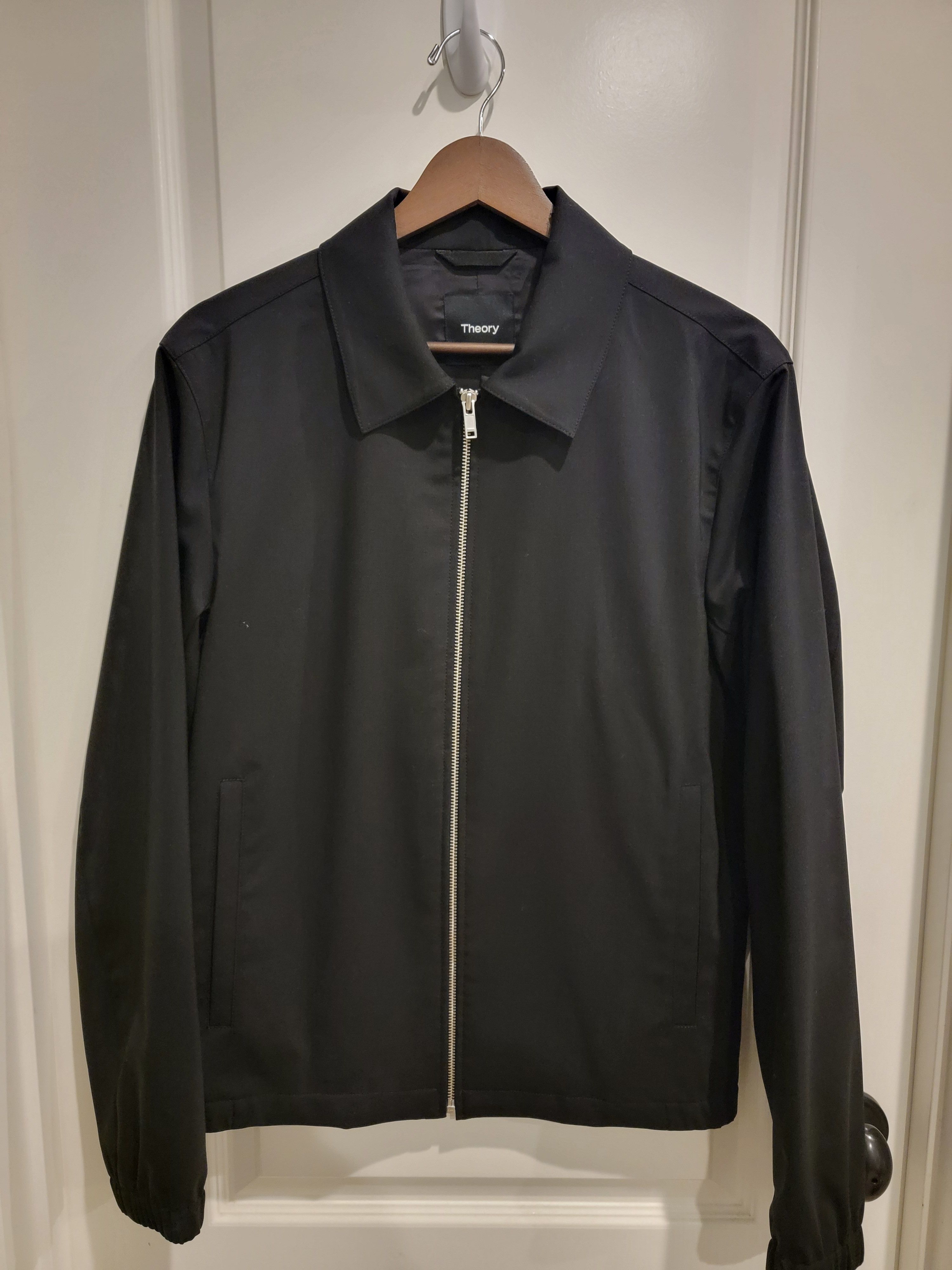 Image of Theory Brody Zip Jacket in Black, Men's (Size XS)