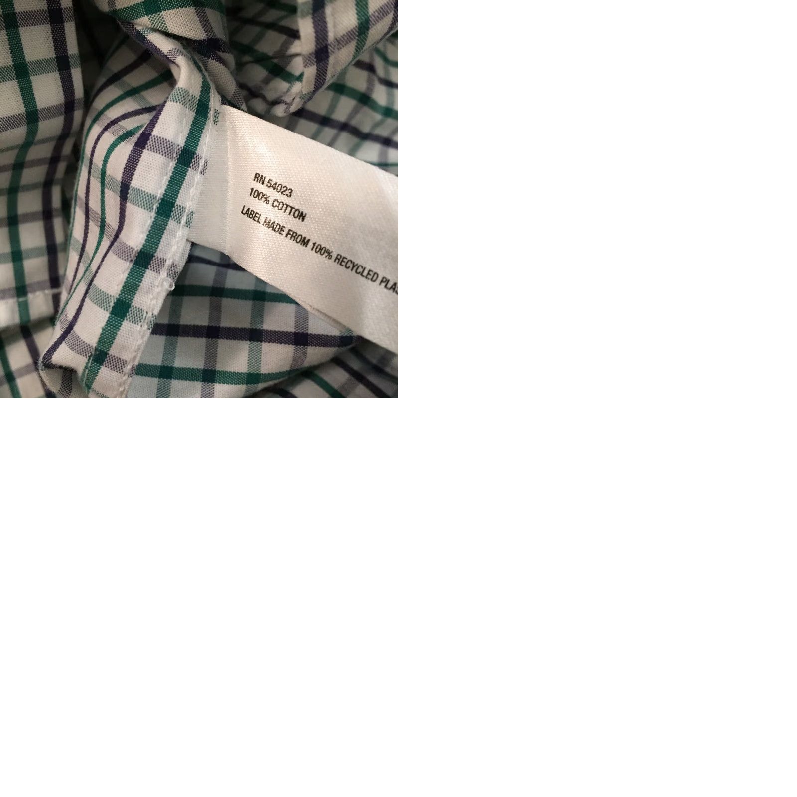 Gap Gap Shirt Mens Medium Green Plaid Long Sleeve Button Up Cotton Size US M / EU 48-50 / 2 - 9 Thumbnail