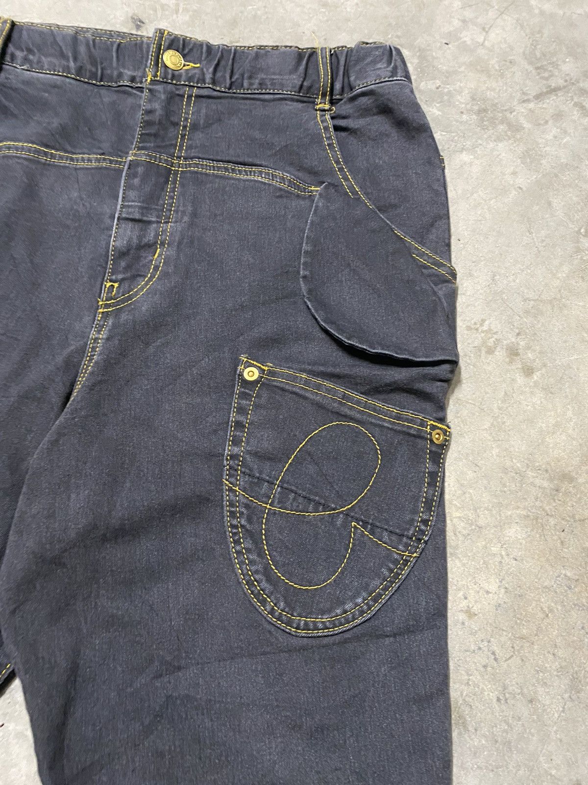 Issey Miyake × mercibeaucoup Faded Black Issey Miyake Mercibeaucoup High Rise Jeans @123 Size US 32 / EU 48 - 6 Thumbnail