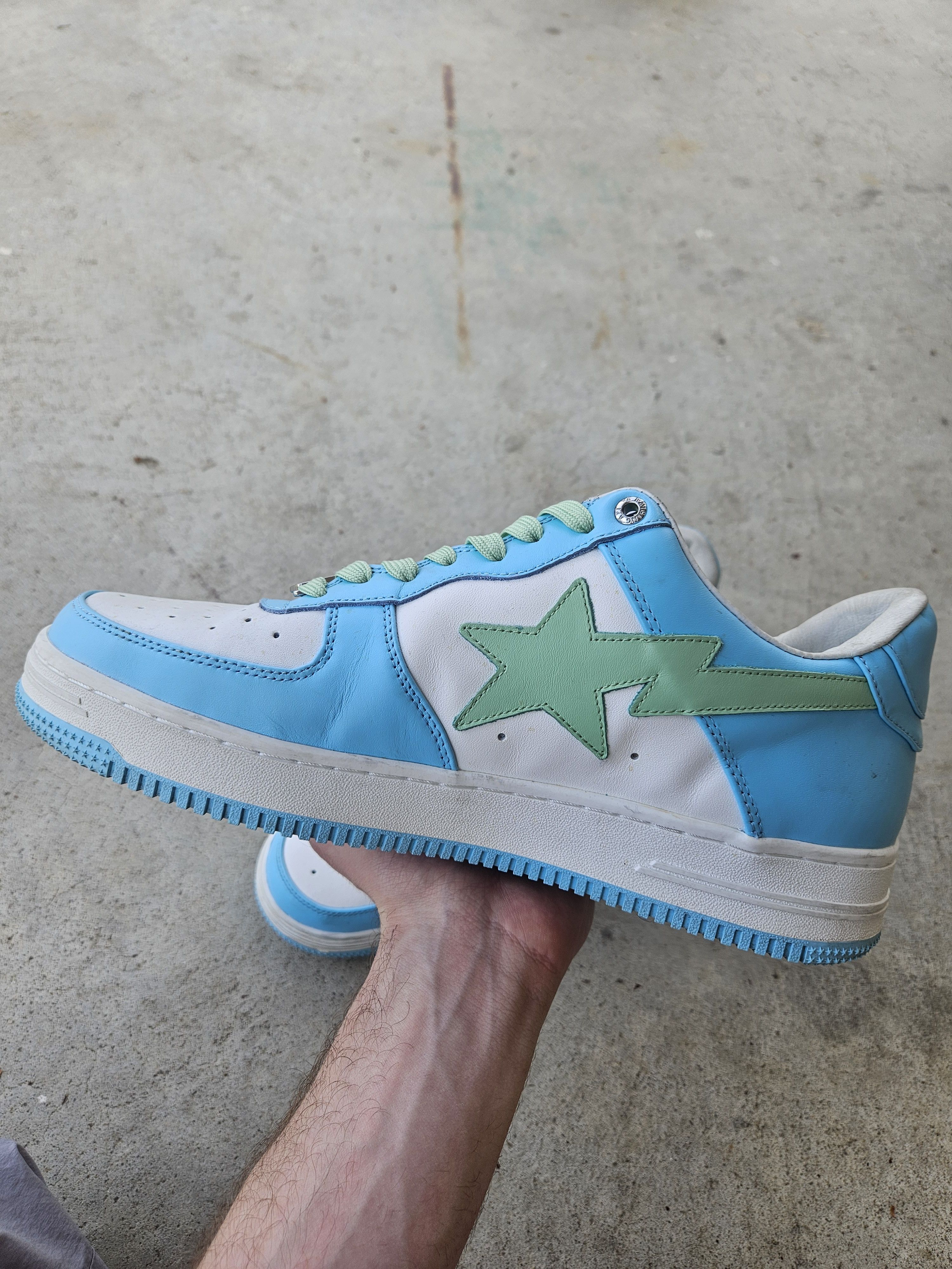Bape Bapesta Pastel Pack Sax Blue Green Sneakers Size US 11 / EU 44 - 5 Thumbnail