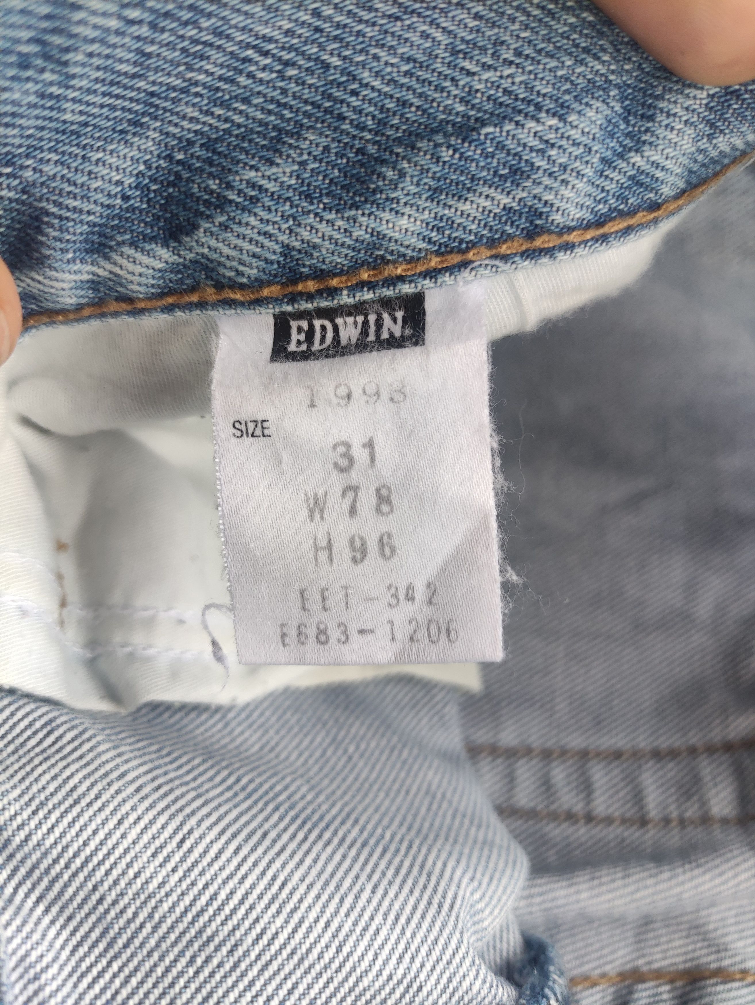 Edwin Vintage Edwin Jean Distressed Faded Denim Pants Size US 31 - 7 Thumbnail