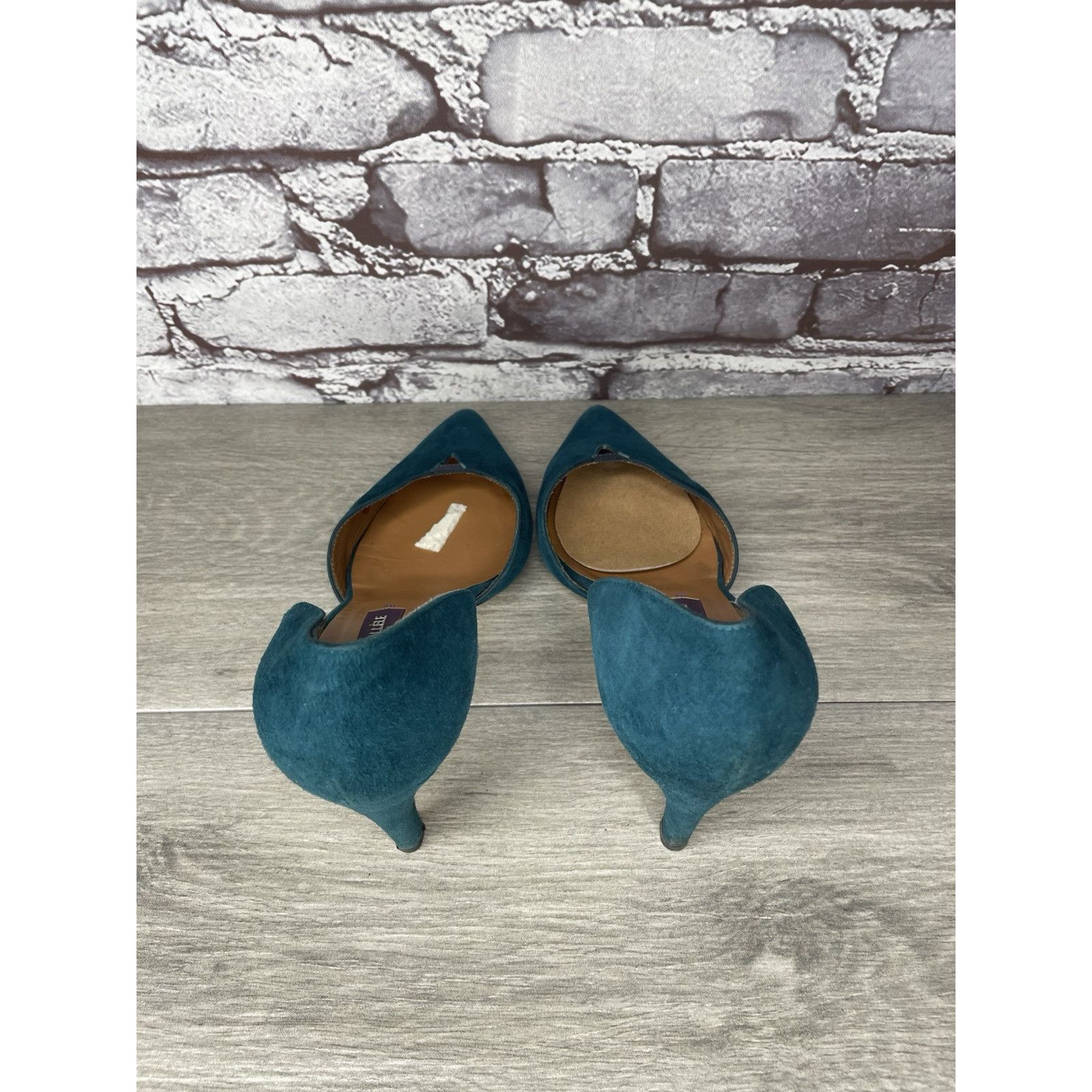 Other Parallele Blue Suede Leather Pointed Toe Stilettos Heels Wom Size US 7.5 / IT 37.5 - 6 Thumbnail