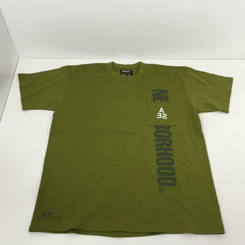 T-Shirts Short Sleeve Chest Patch Pocket Cotton Green