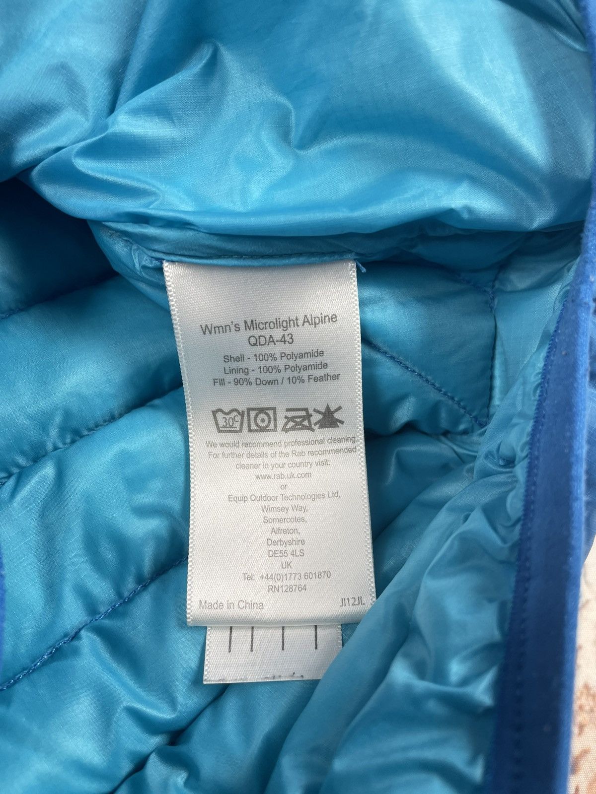 Rab Rab Women’s Microlight Alpine XS Down Jacket Blue Hiking eg Size XS / US 0-2 / IT 36-38 - 5 Thumbnail