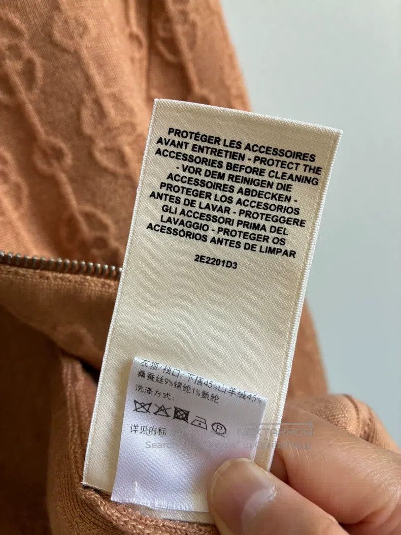 Hermes Hermes Khaki pig nose chain hidden pattern knitted zipper Size XXS / US 00 / IT 34 - 8 Thumbnail