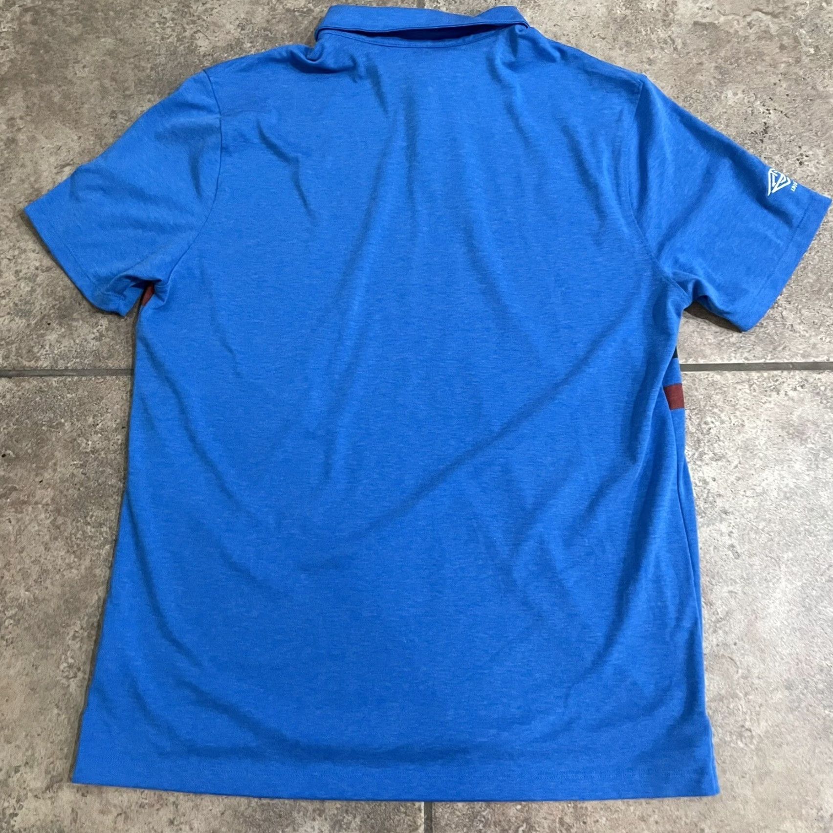 Nike NikeGolf Polo Shirt Mens L Blue Striped Dri-Fit Shirt Size US L / EU 52-54 / 3 - 5 Thumbnail