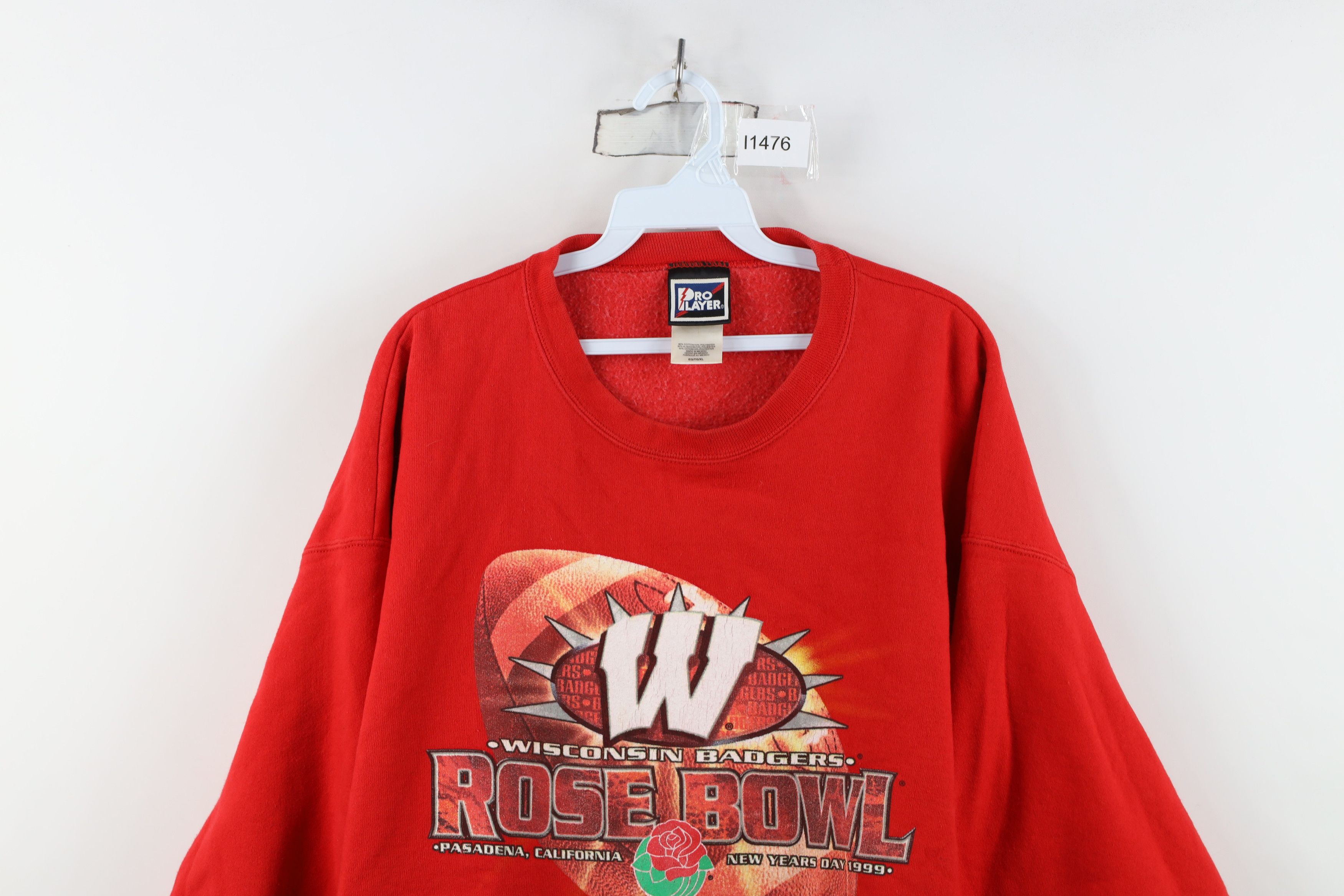 Vintage Vintage 90s Bowl University of Wisconsin Football Sweatshirt Size US XL / EU 56 / 4 - 2 Thumbnail