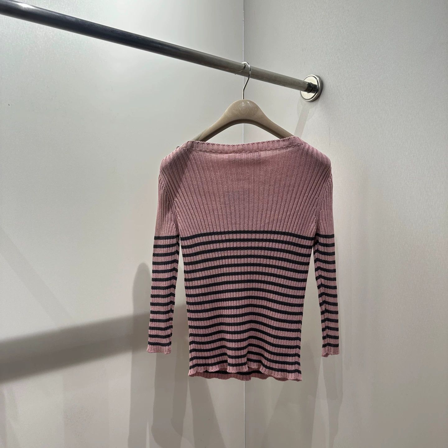 Christian Dior Monsieur Dior apr68 star slogan stripe shoulder buckle LS Wmns 36 Size XS / US 0-2 / IT 36-38 - 2 Thumbnail