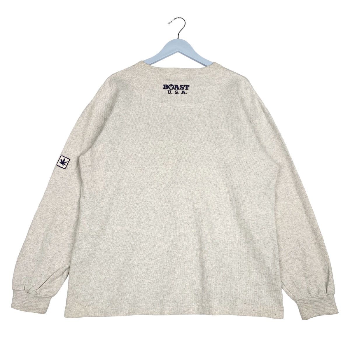 Boast × Vintage Vintage Boast USA Printed Crewneck Sweatshirt Light Gray Size US XL / EU 56 / 4 - 7 Thumbnail