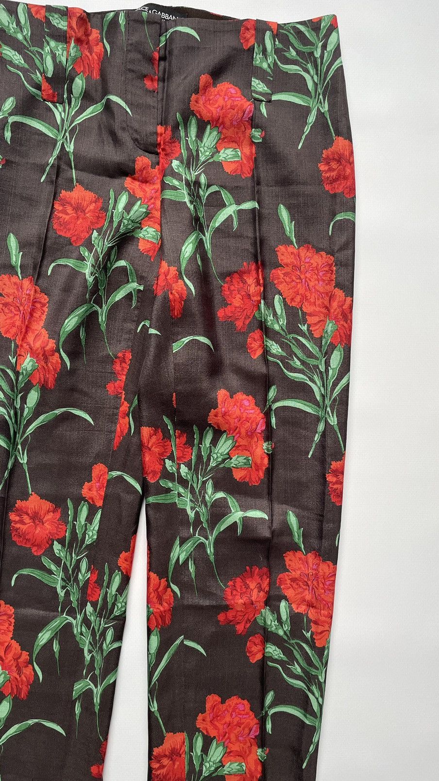 Dolce & Gabbana Dolche & Gabanna women pants Floral print Size 26" / US 2 / IT 38 - 3 Thumbnail
