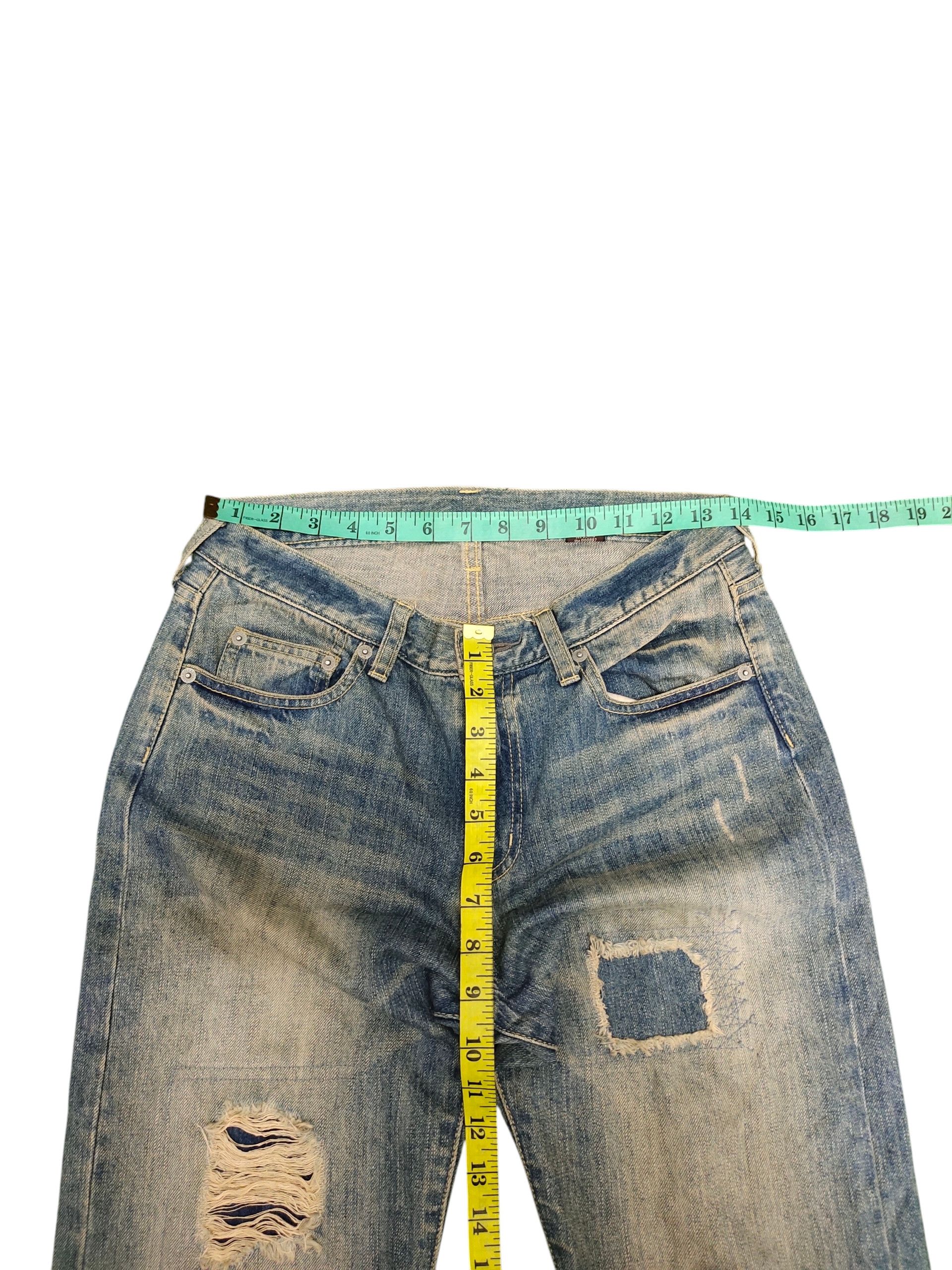 Comme des Garcons × Undercover Vintage Urban Research Doors Japan Patchwork Distress Jeans Size US 28 / EU 44 - 14 Thumbnail