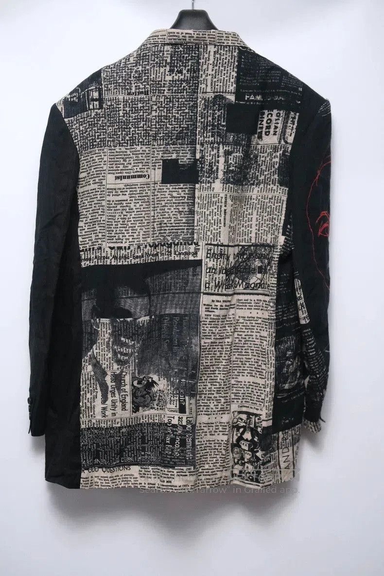 Yohji Yamamoto Yohji Yamamoto 22SS Runway Newspaper Blazer. Size US M / EU 48-50 / 2 - 9 Thumbnail