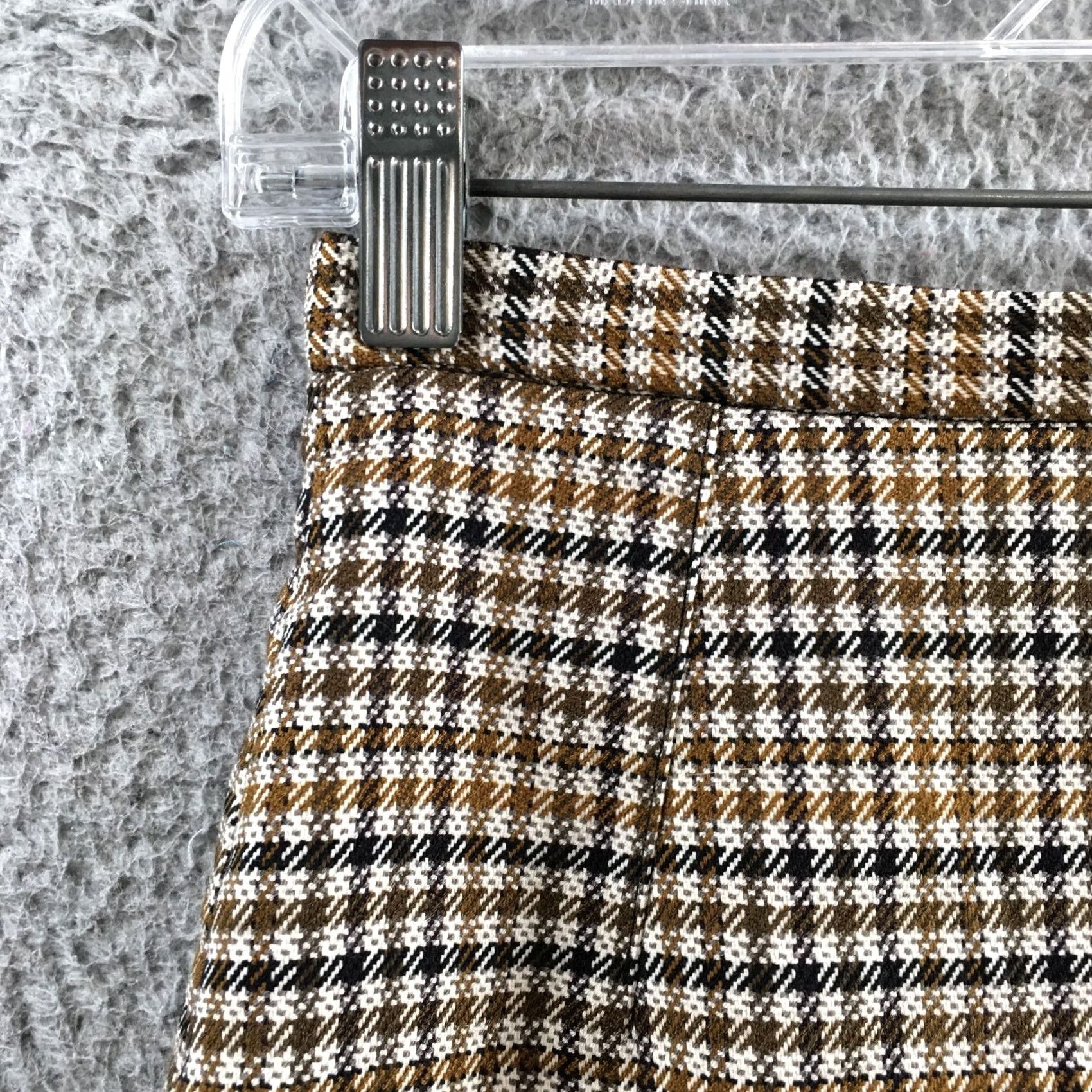 H&M H&M Skirt Womens 2 Multicolored Plaid Mini Zip Back Lined A-Line Casual Short Skirt Womens Size 26" / US 2 / IT 38 - 2 Thumbnail