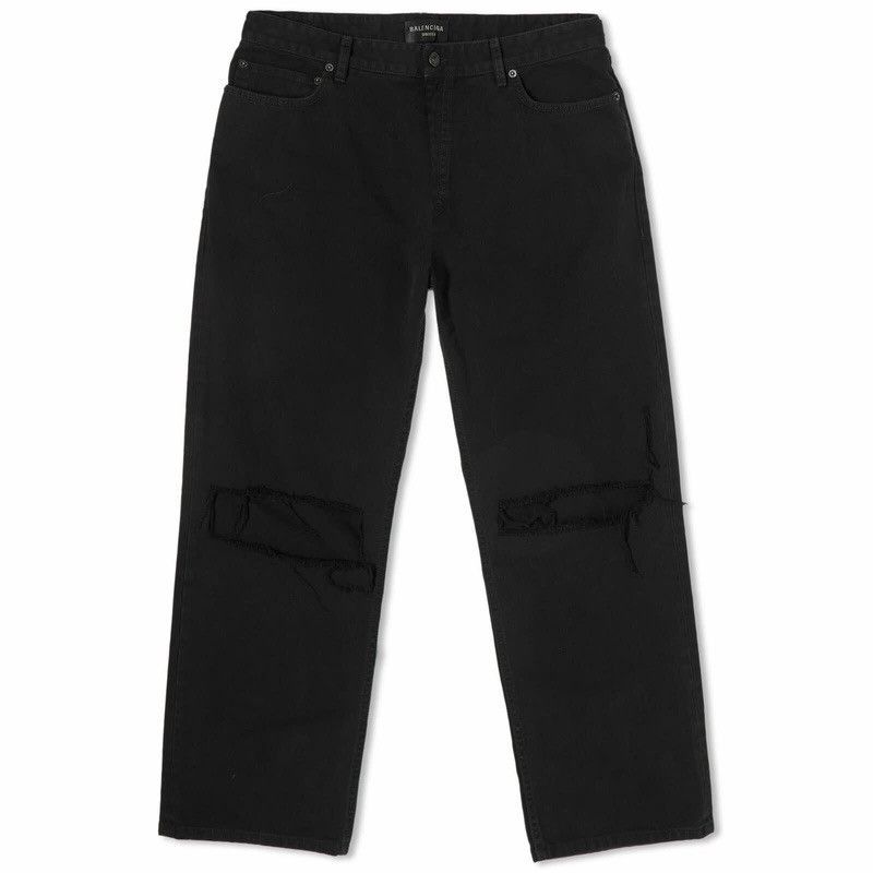 Balenciaga 💥$1.3K VALUE💥Balenciaga Ripped Loose Fit Jeans Size US 30 / EU 46 - 1 Thumbnail
