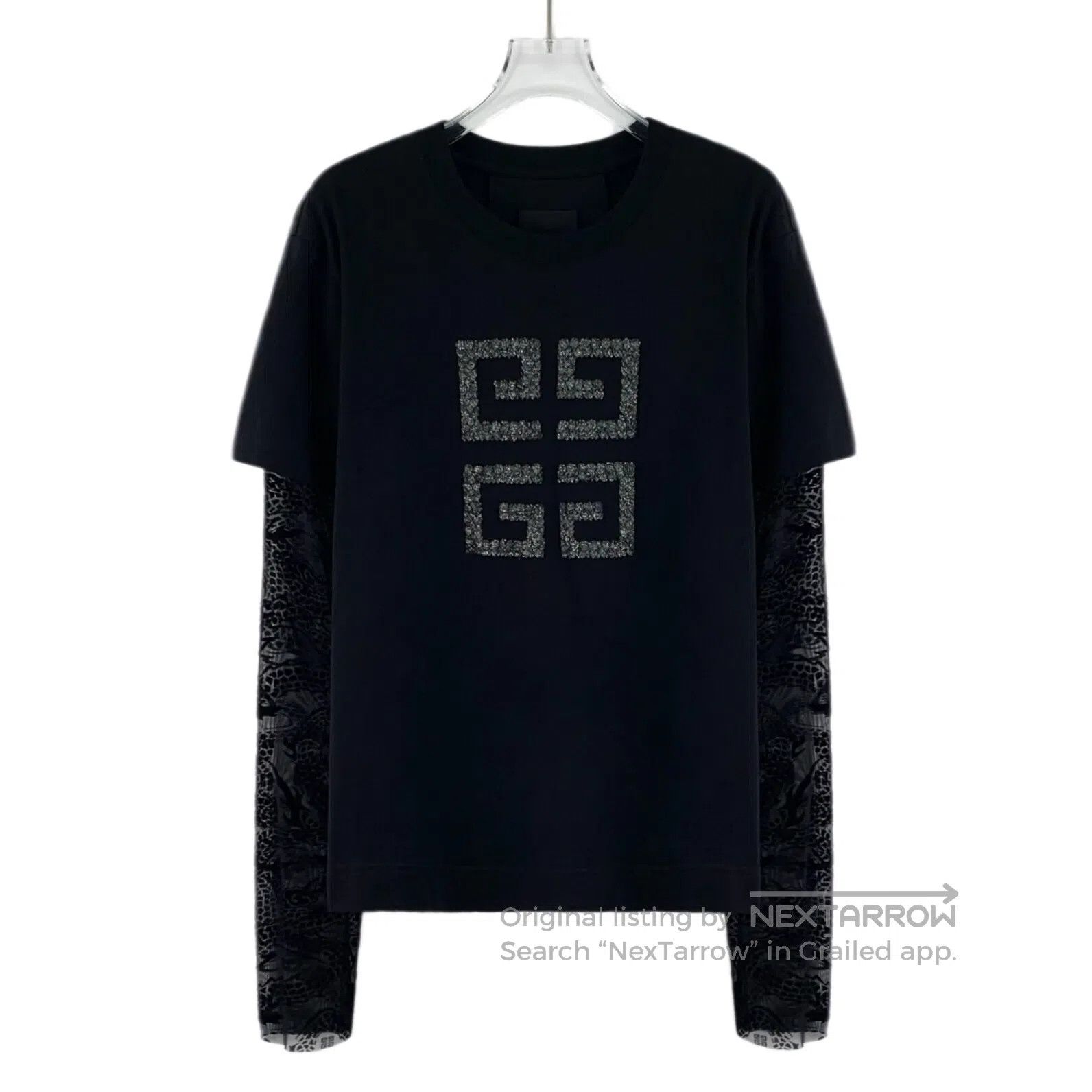 Giorgio Armani Giorgio Armani Black Logo Design Lace-up Cotton Crewneck L Size US L / EU 52-54 / 3 - 1 Thumbnail
