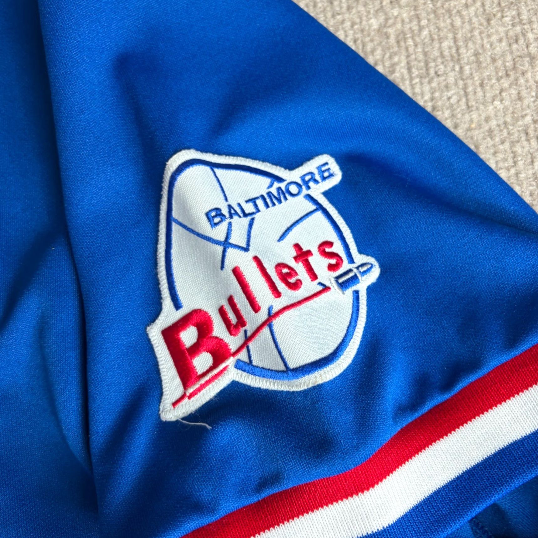 Vintage VINTAGE Baltimore Bullets Shirt Jersey XL Blue Embroidered Made in USA Size US XL / EU 56 / 4 - 6 Thumbnail