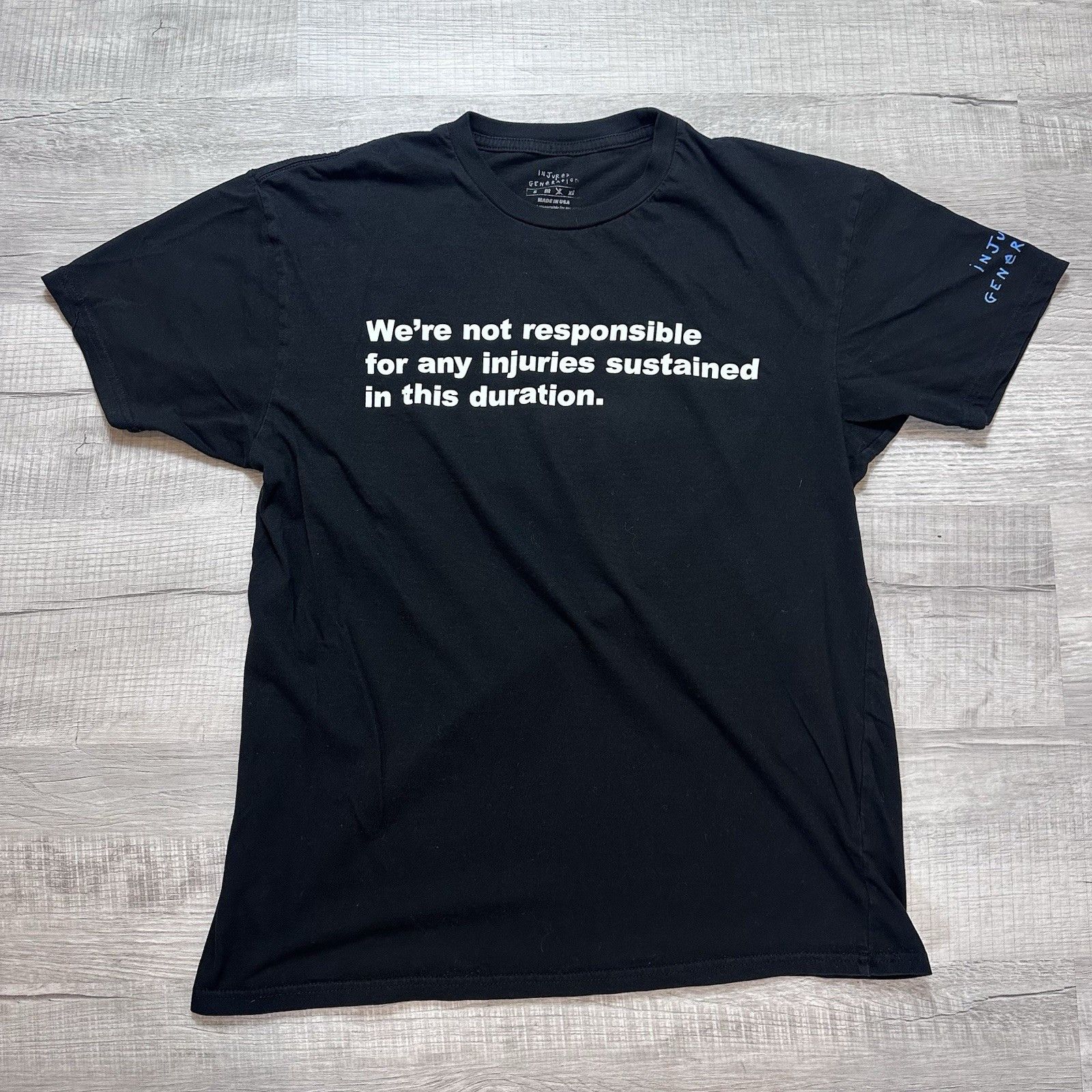 Rap Tees ASAP Rocky Injured Generation"Not Responsible" Tour Shirt Size US L / EU 52-54 / 3 - 1 Thumbnail