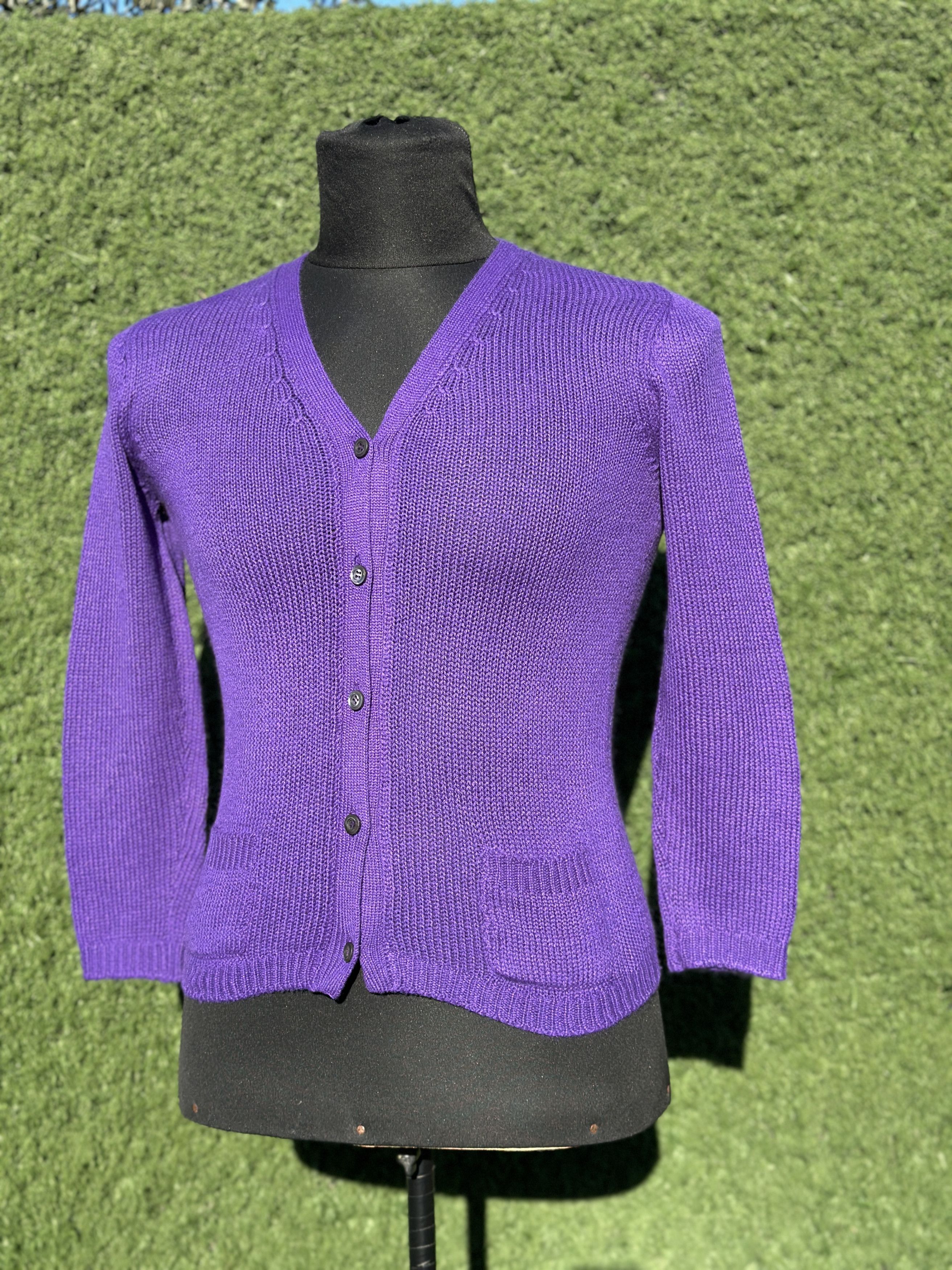 Prada Prada Cashmere V-Neck Button Cardigan Elbow Patches IT40 Size S / US 4 / IT 40 - 6 Thumbnail
