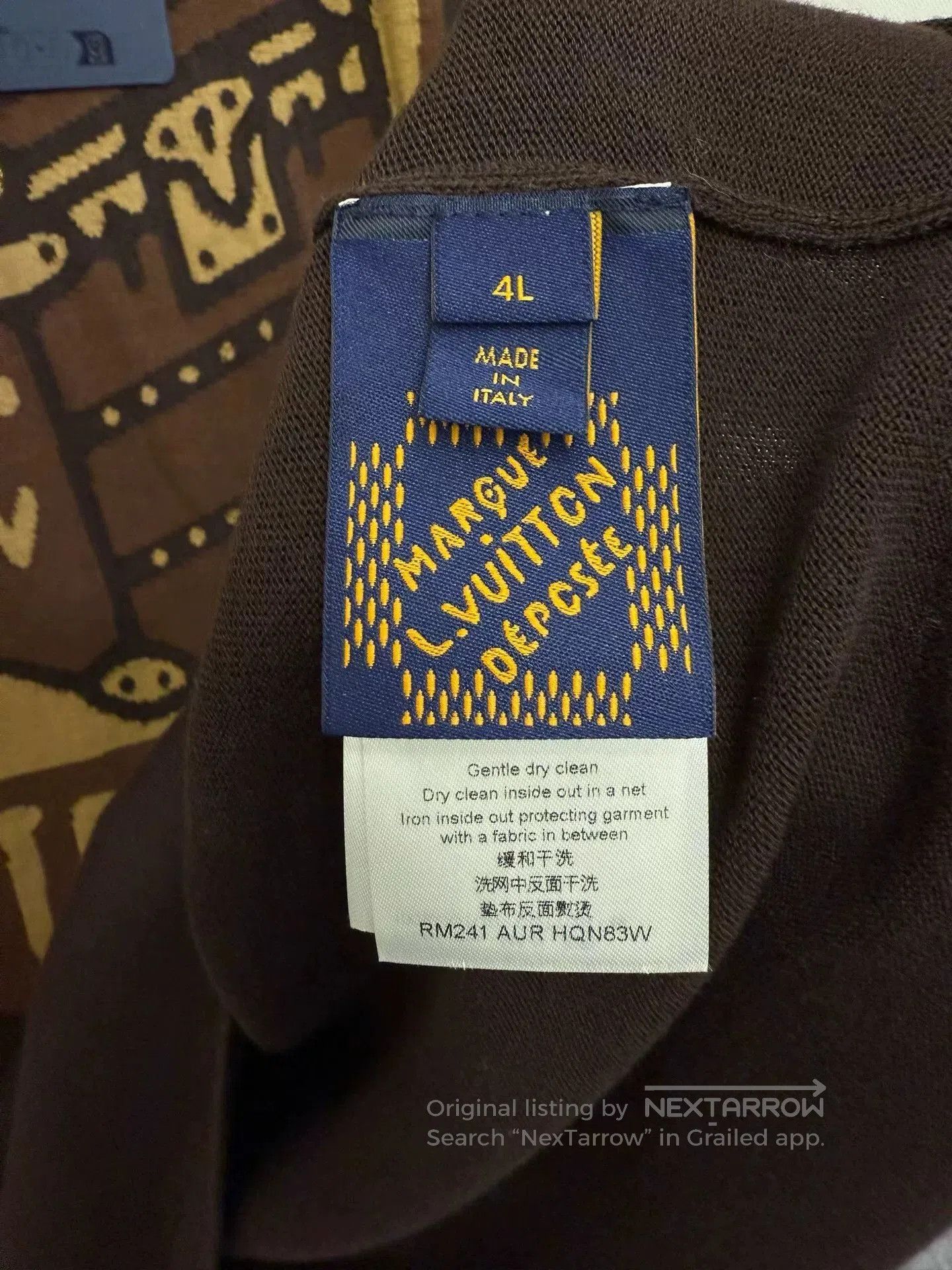 Louis Vuitton louis vuitton logo knitted short sleeve top. Size US XXL / EU 58 / 5 - 3 Thumbnail
