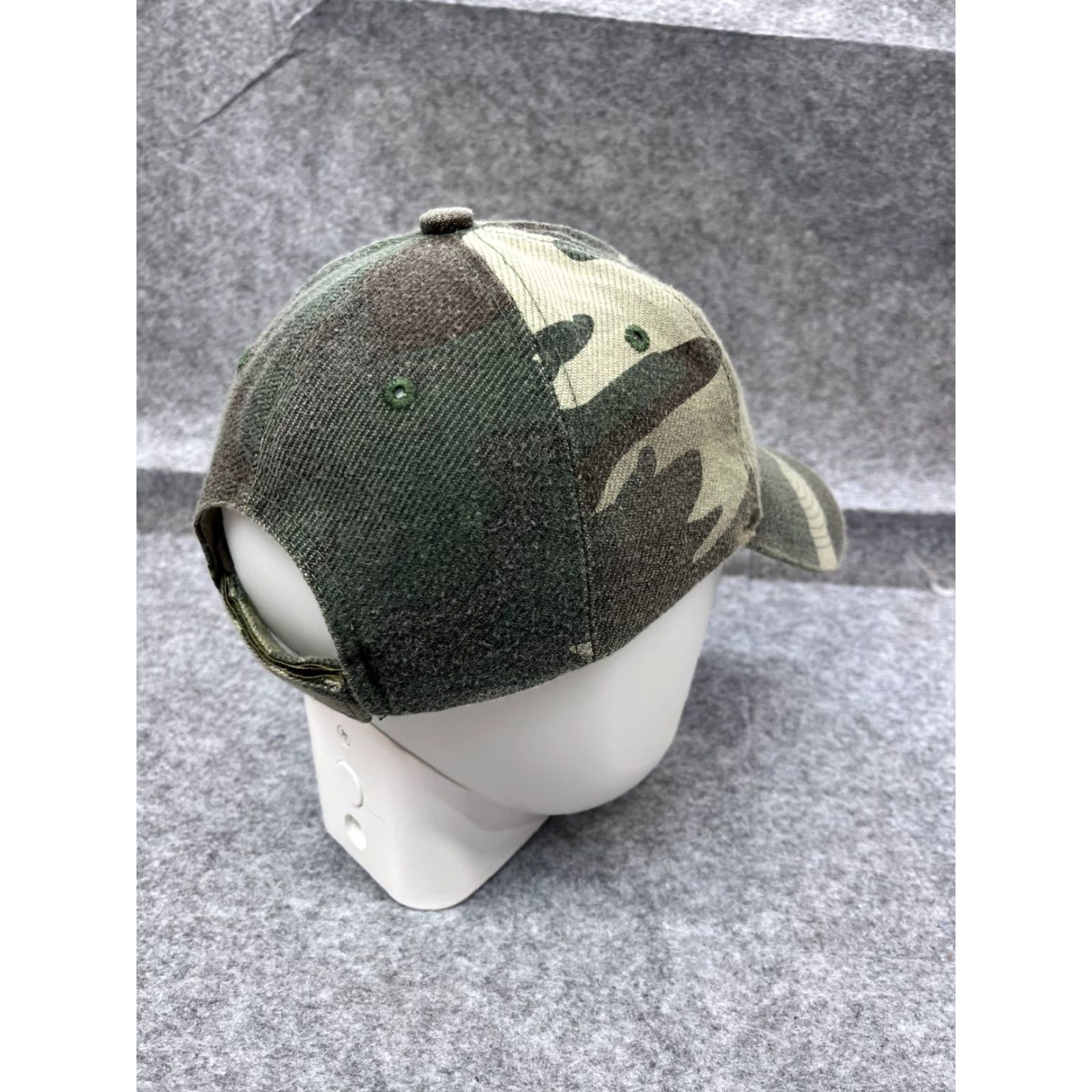Vintage Green Camo Baseball Cap Adjustable One Size Cotton Outdoor Casual Mens Size ONE SIZE - 7 Thumbnail