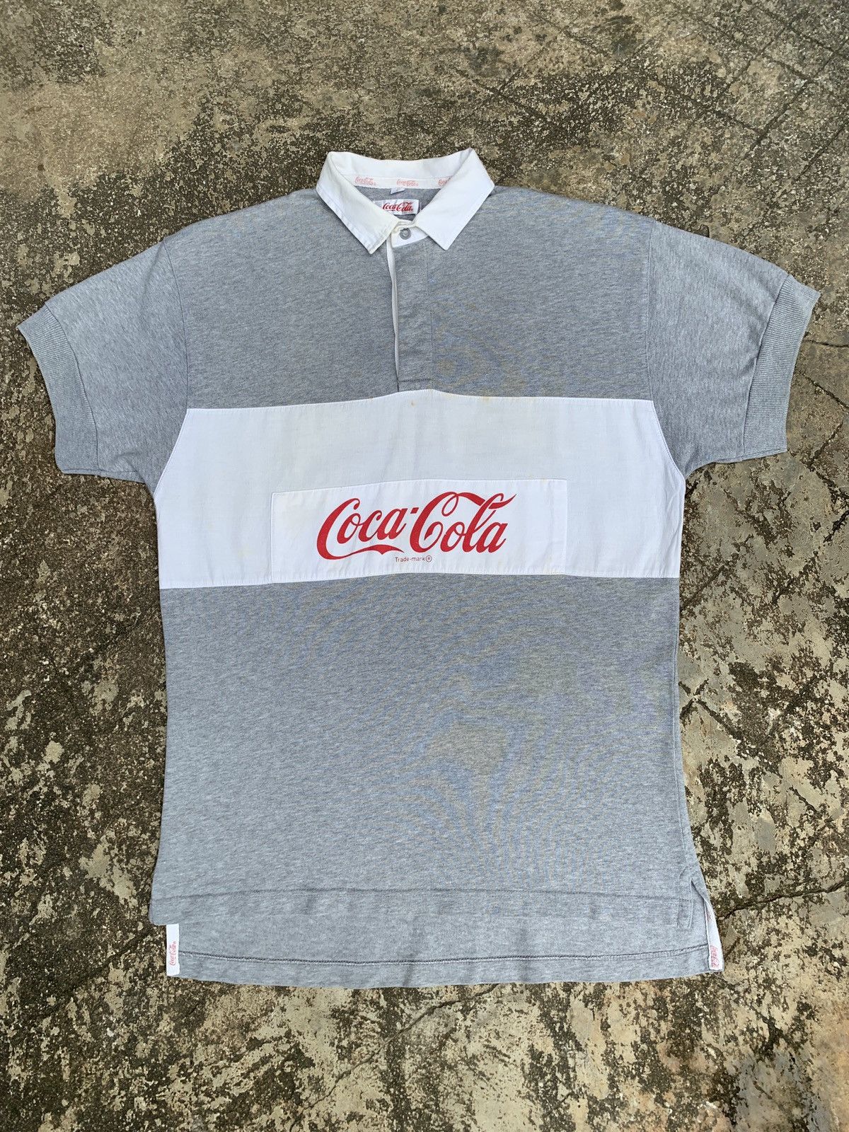 Coca Cola × Vintage 2000s Coca-cola Clothes Rugby Shirt Size US L / EU 52-54 / 3 - 1 Thumbnail