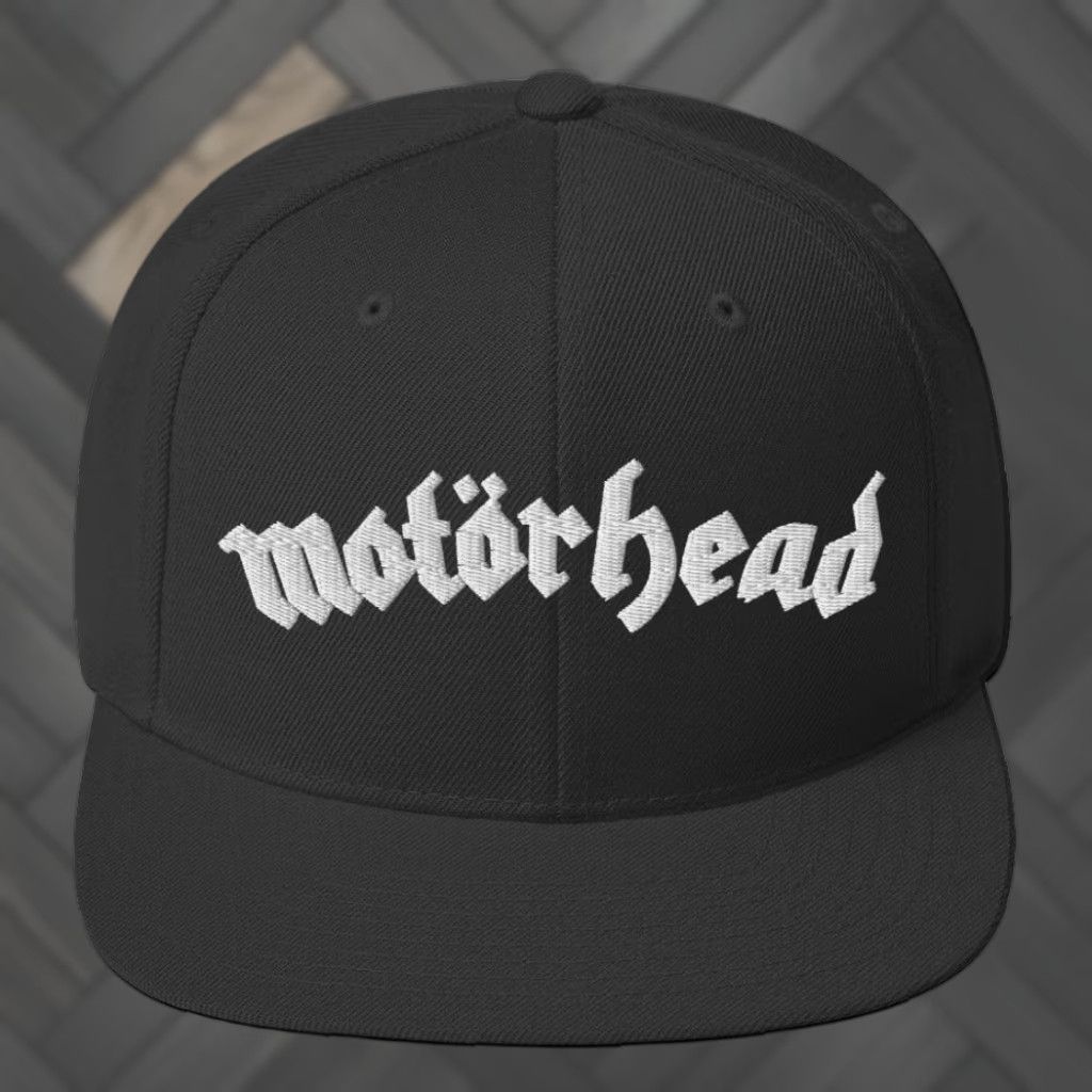 Logo 7 Motorhead Logo Snapback Hat Black Officially Licensed Men One Size Adjustable Hats Casual Rock Music Theme Size ONE SIZE - 1 Preview