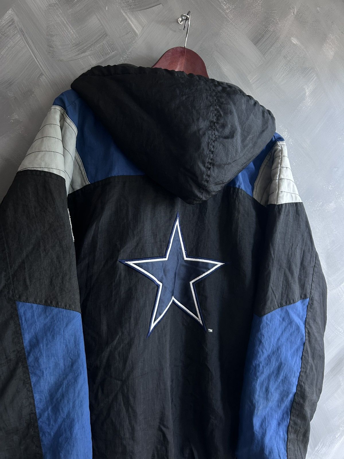 Starter Vintage 90s Cowboys Starter Pro Line Anorak Jacket Size US XL / EU 56 / 4 - 3 Thumbnail