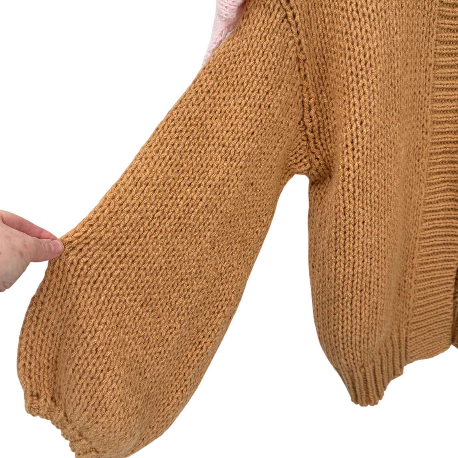 Anthropologie Maeve Anthropologie Chunky Bow Cardigan Sweater OS NWT Size M / US 6-8 / IT 42-44 - 4 Thumbnail
